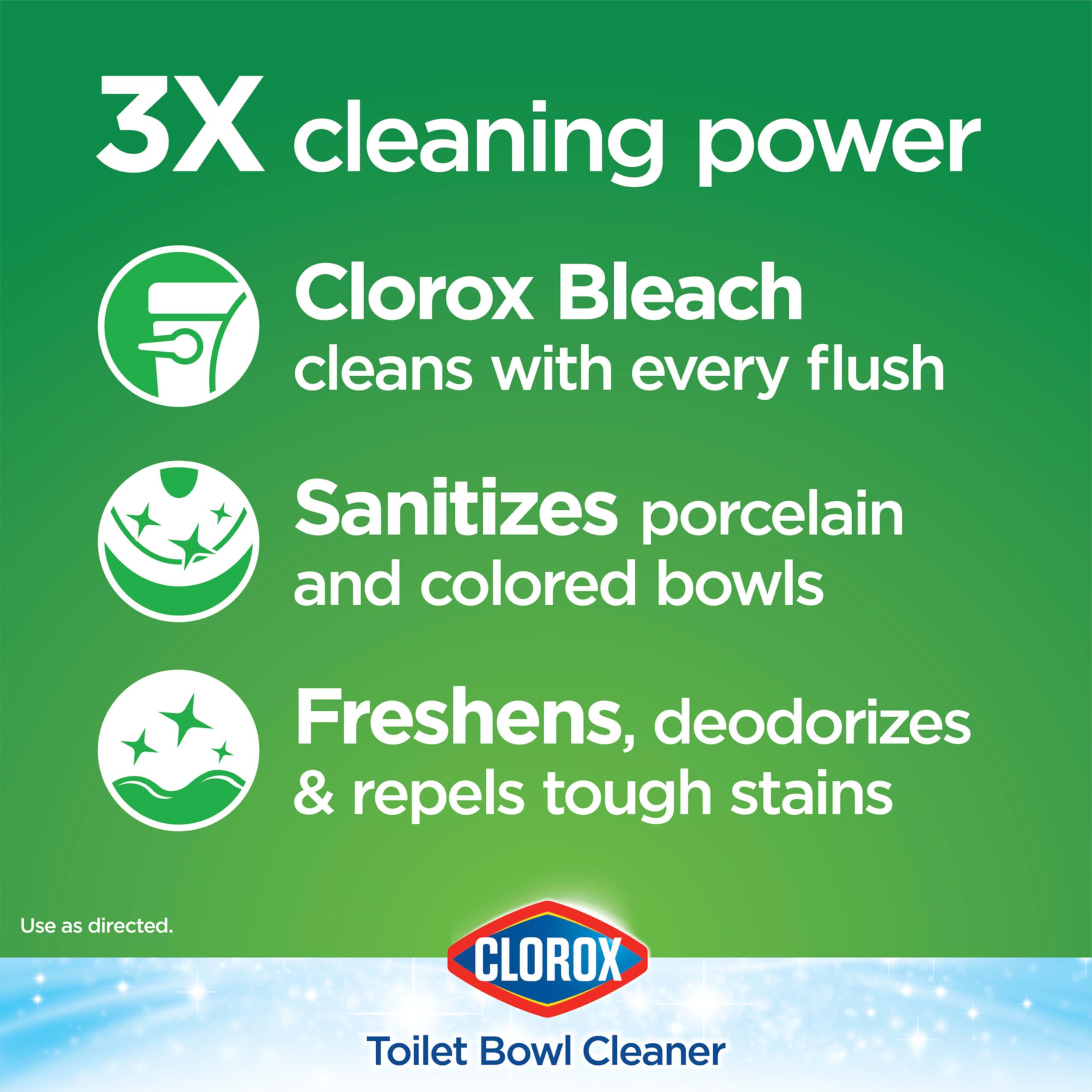 Clorox Ultra Clean Toilet Tablets Bleach 2 Count, 3.5 Ounces Each (Package May Vary)