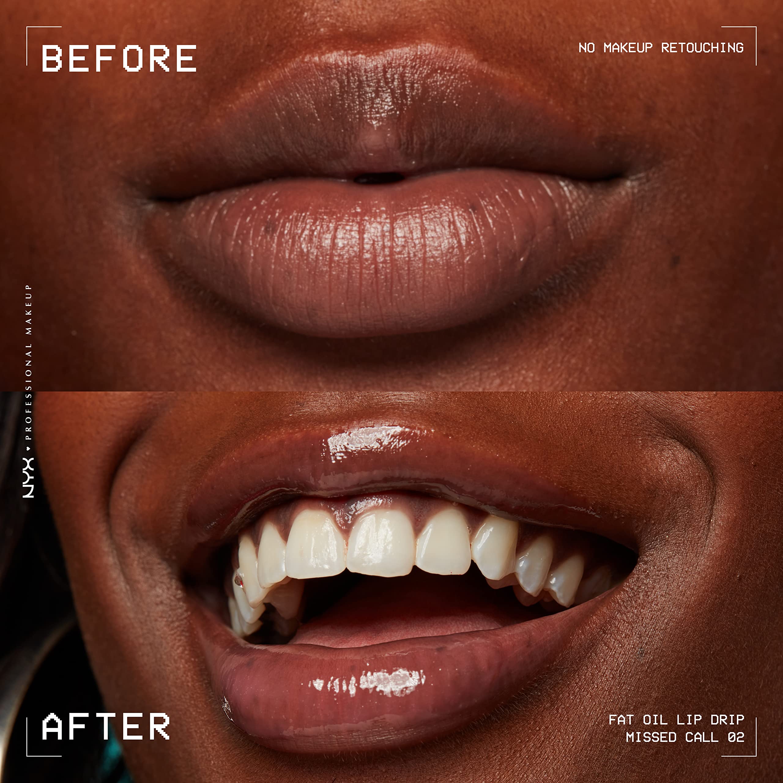 NYX PROFESSIONAL MAKEUP Fat Oil Lip Drip, Moisturizing, Shiny and Vegan Tinted Lip Gloss - Missed Call (Sheer Pink)