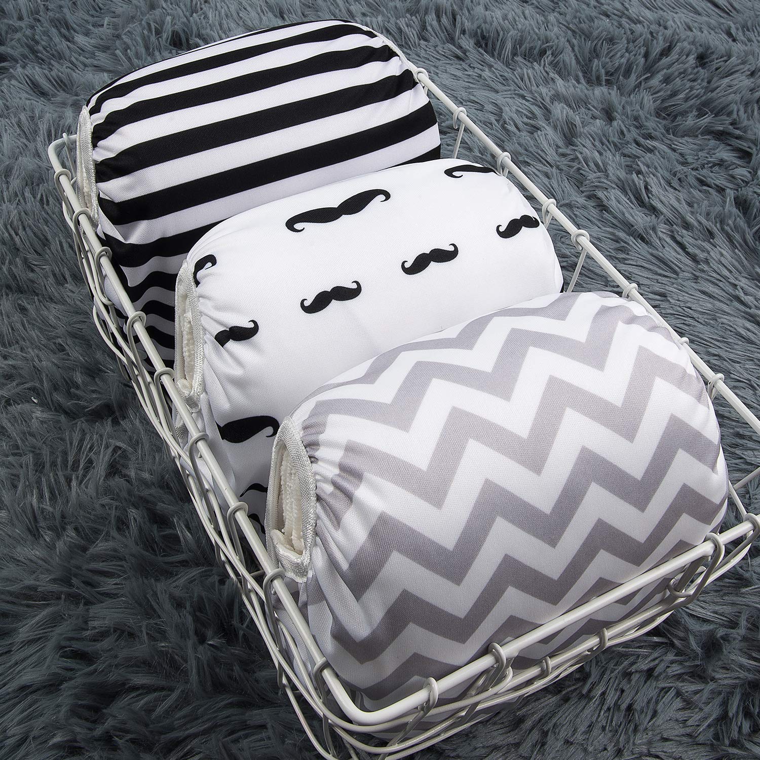 Alva Baby Swim Diapers 3pcs Reuseable Washable & Adjustable for Swimming Lesson & 0-2 Years Baby Boy Girl 3SWY01