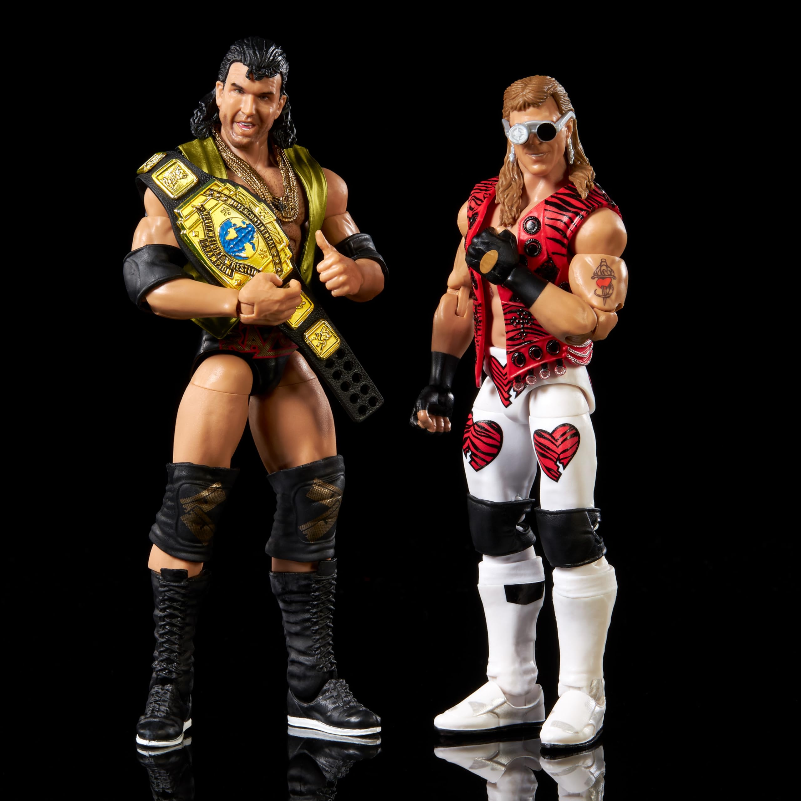 Mattel WWE Elite Collection WrestleMania X Ladder Match Action Figures & Accessories, Collectible Set with Shawn Michaels & Razor Ramon (Amazon Exclusive)