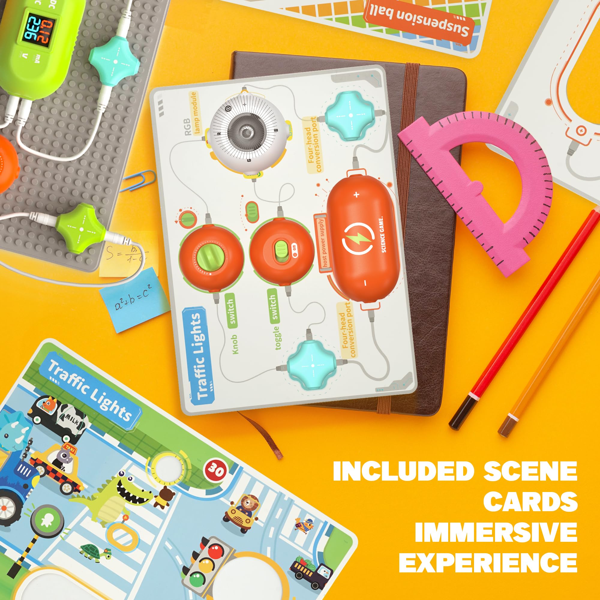 SMILESSKIDDO Science Kits for Kids - STEM Kits for Kids, Electronics Exploration Kit, Over 400 Projects, 35 Circuit Parts, STEM Educational Toy Gifts for Kids Boys Girls Ages 3 4 5 6 7 8 9 10 11 12