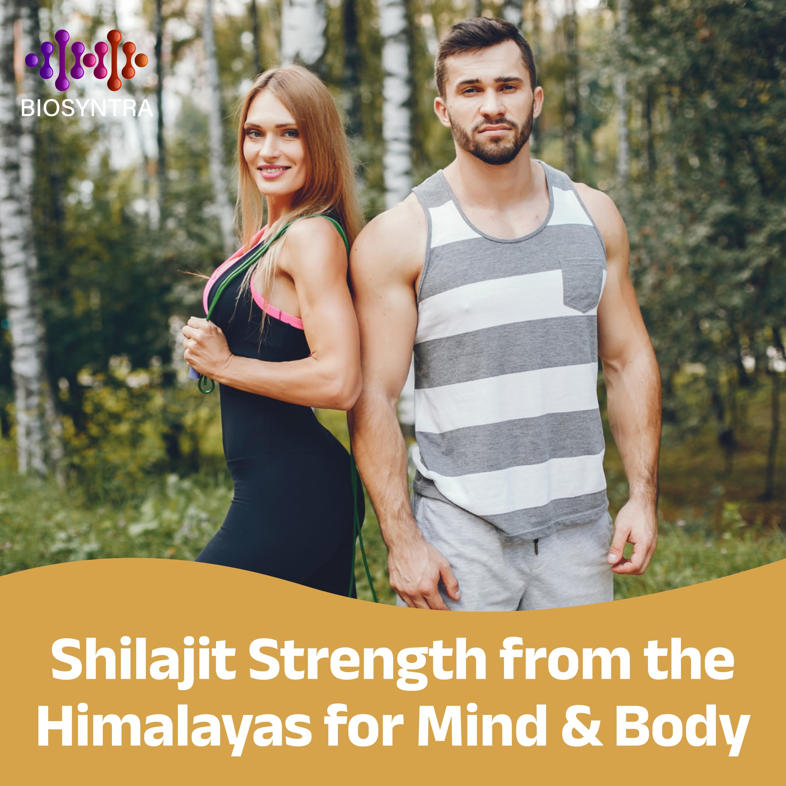 Biosyntra Pure Shilajit Resin – with Fulvic Acid & 87+ Trace Minerals exctracted from Himalaya – Natural Energy, Stamina & Vitality Supplement for Men & Women, 3rd Party Tested, Non-GMO, 1.7 oz Jar