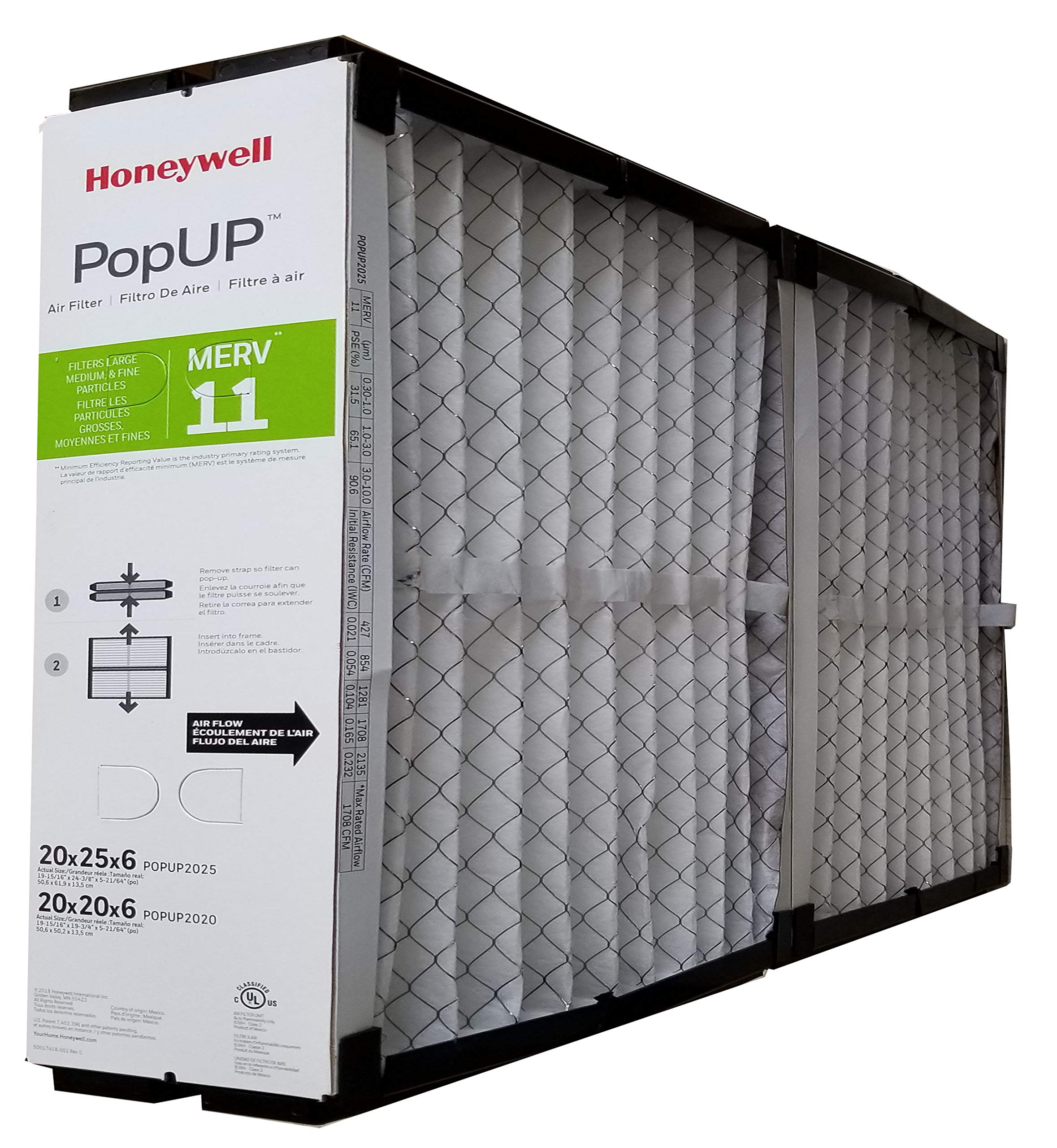 Honeywell POPUP2025 20" x 25" Media Filter, MERV 11