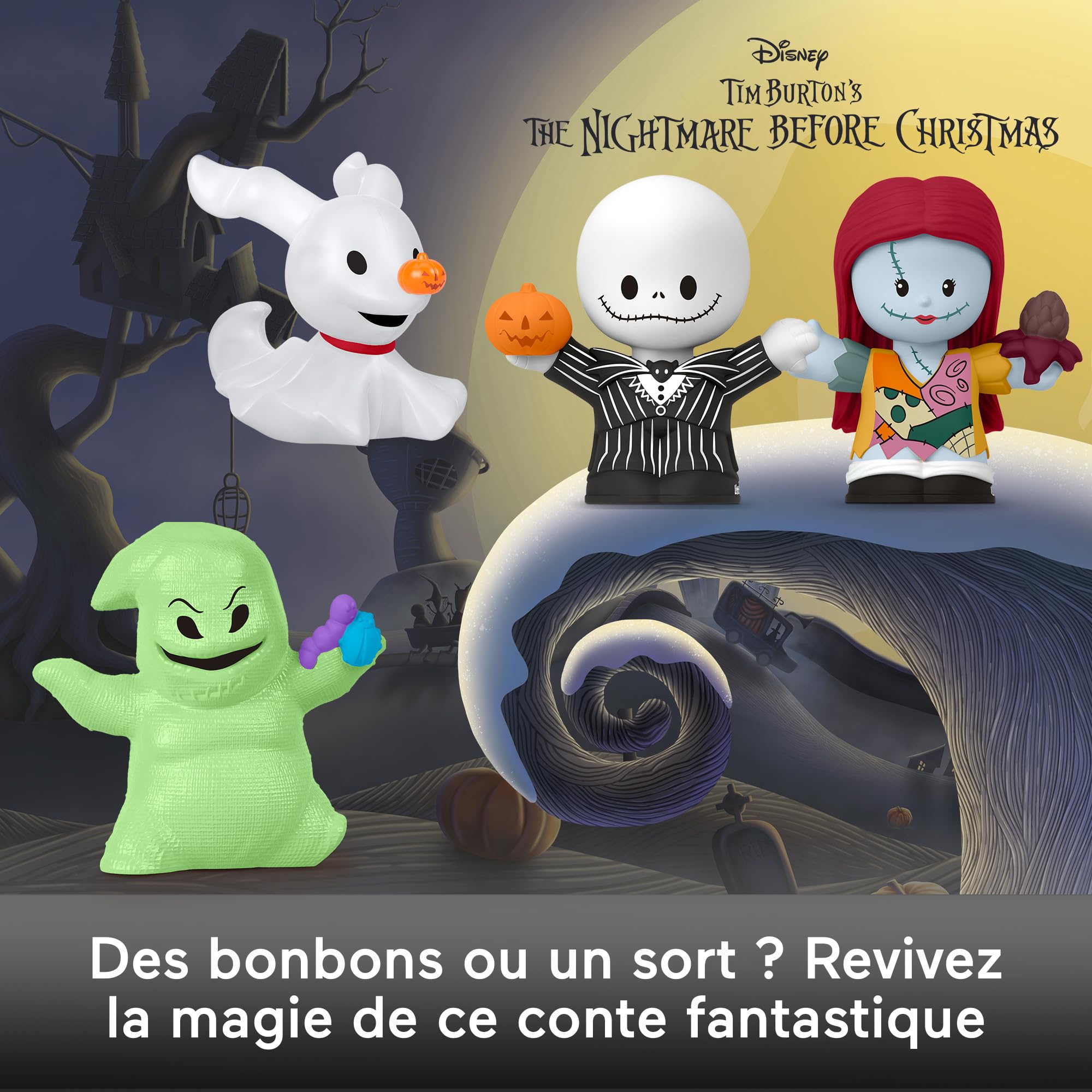 Little People Collector Disney Tim Burton’s the Nightmare Before Christmas Special Edition Set for Adults & Fans, 4 Figures in a Display Package (Amazon Exclusive)