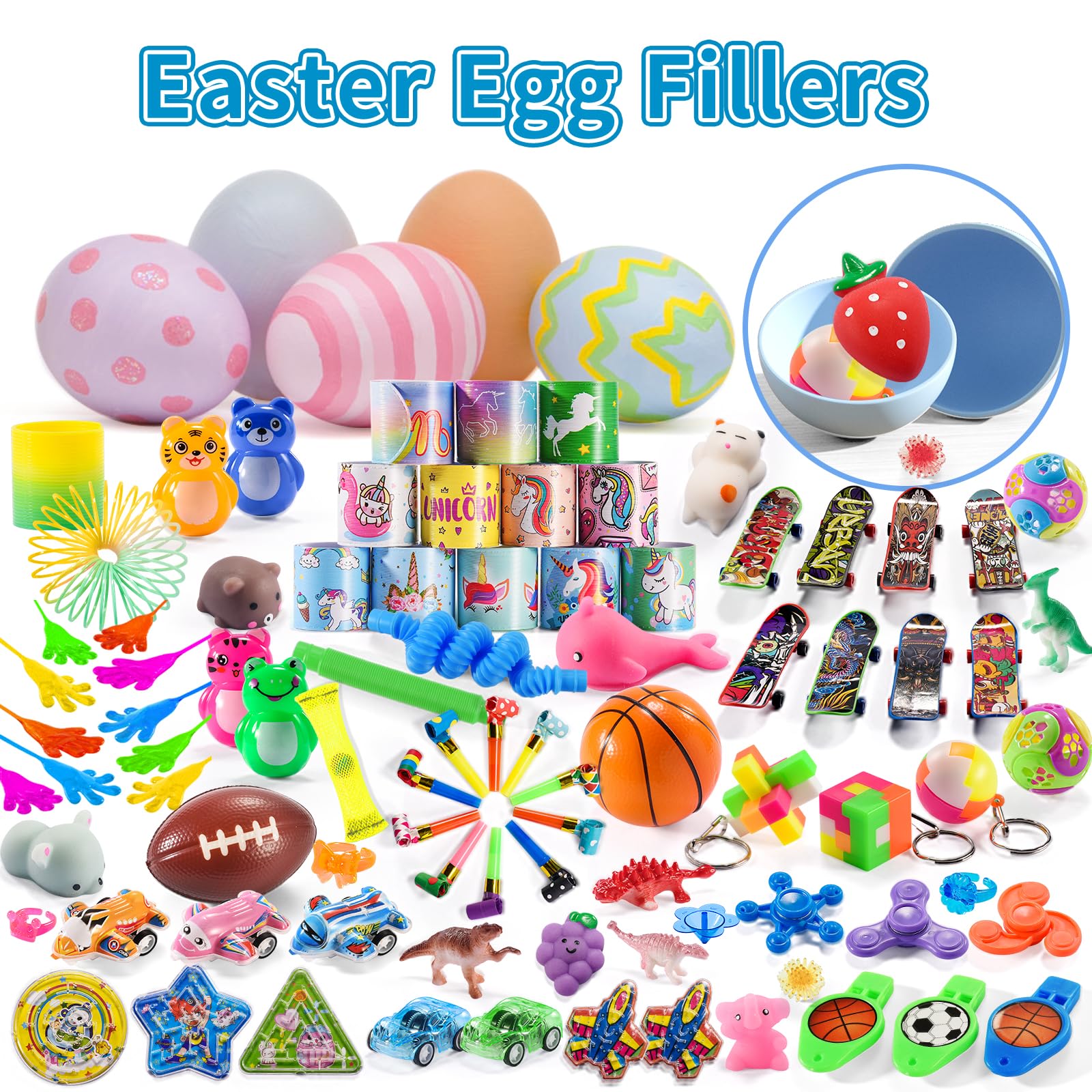 Yutin 200 PCS Party Favors for Kids 8-12, Treasure Prize Box Toys for Kids Classroom Rewards, Goodie Bag Stuffers Pinata Fillers, Small Bulk Toys for Birthday Gift Bag 4-8