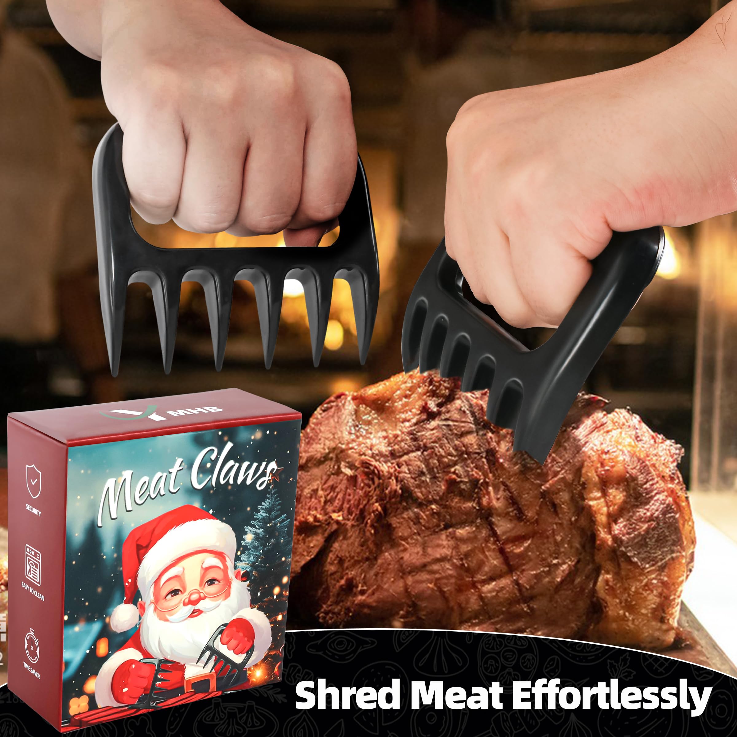 Stocking Stuffers for Adults Men, Meat Shredder Claws, BBQ Grilling Gifts for Men, Shredding Claws for Pulled Pork, Christmas Gifts for Men Women Dad Father Husband