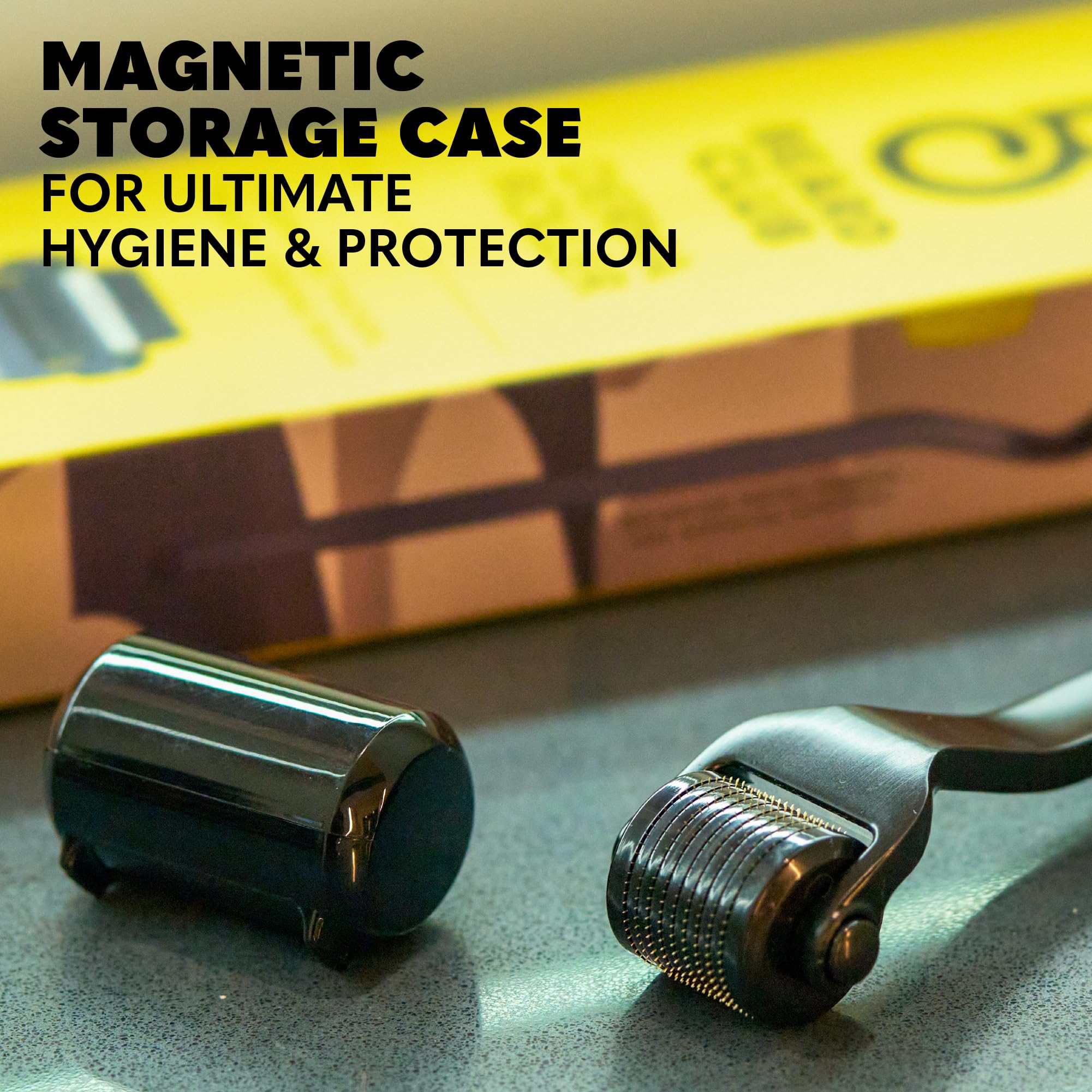 The Beard Club Derma Roller & Biotin Beard Growth Vitamin Spray - Microneedle Roller for Men and Women with 540 Titanium Microneedles - Roller & Beard Oil for Face, Body and Scalp - Vitamin B7, B5