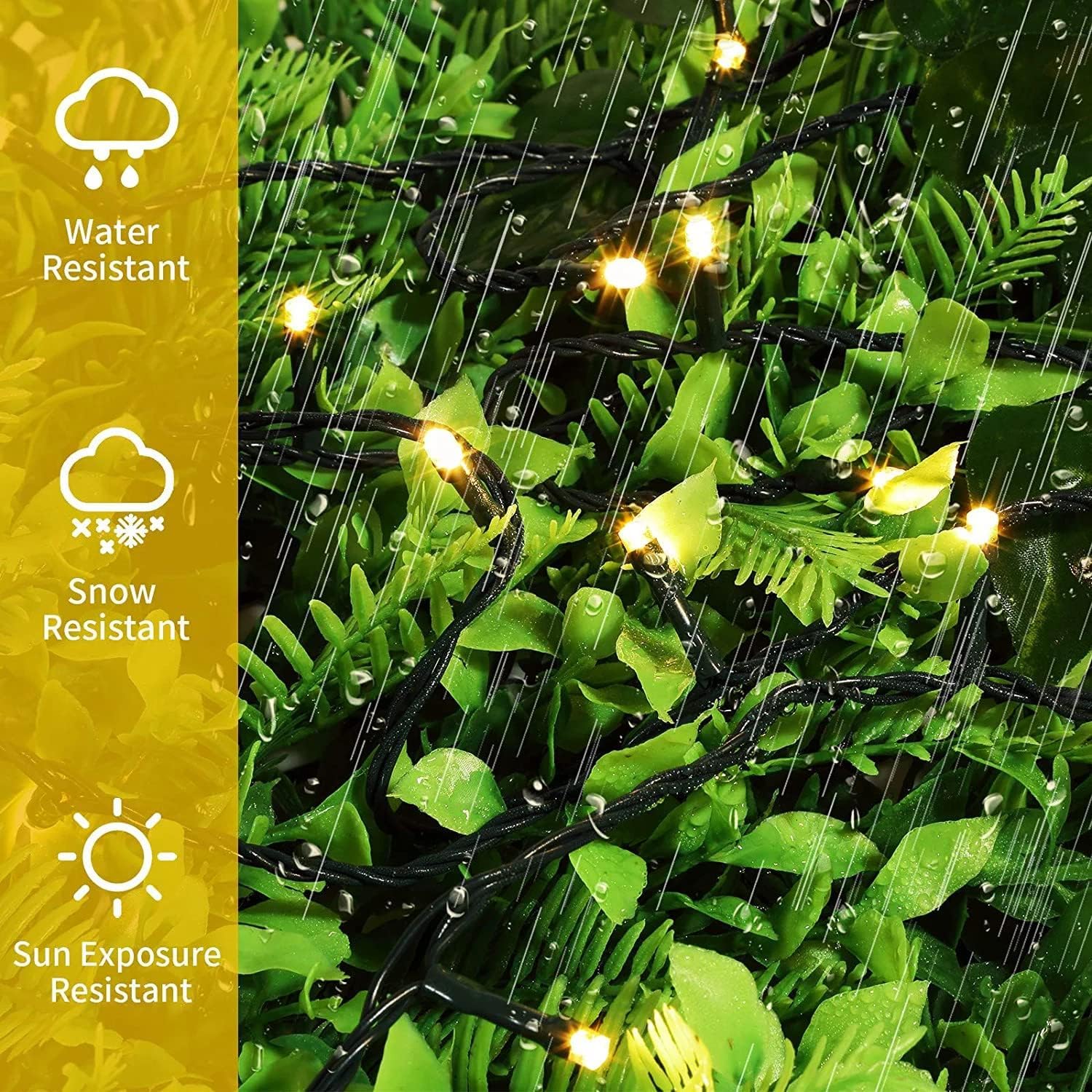 QUWIN Outdoor Christmas String Lights, 180Ft 500 LED UL Certified 11 Lighting Modes, Indoor & Outside Christmas Tree Lights for Christmas Tree, Patio, Holidays, Party 