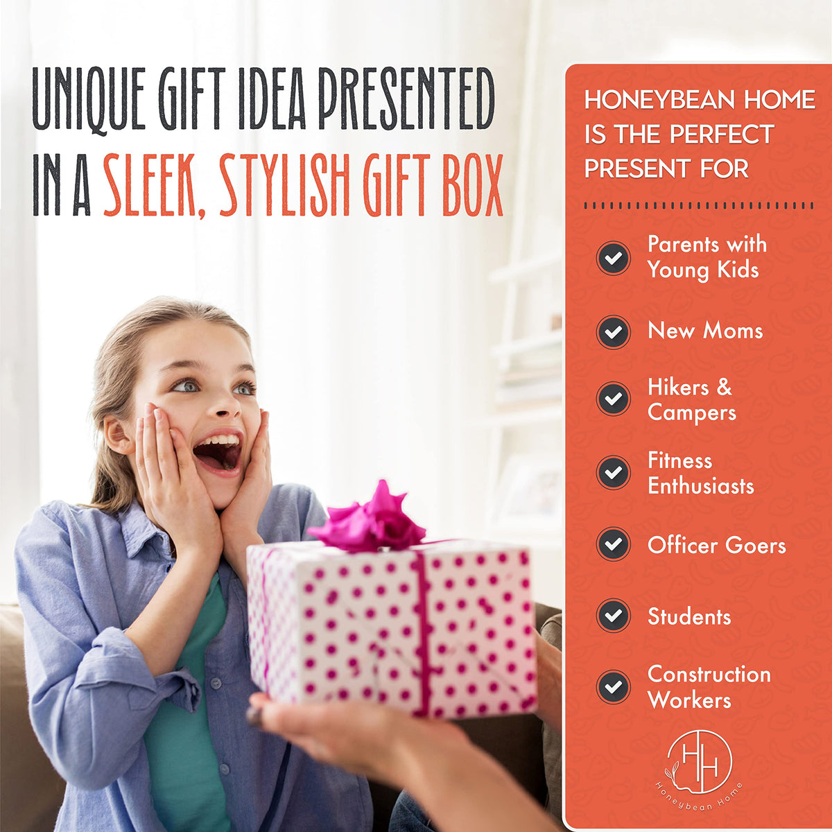 HONEYBEAN HOME Battery Powered Lunch Box for Work With 35 Minutes of Heating Capability – Comes With a Reusable Fork & Spoon