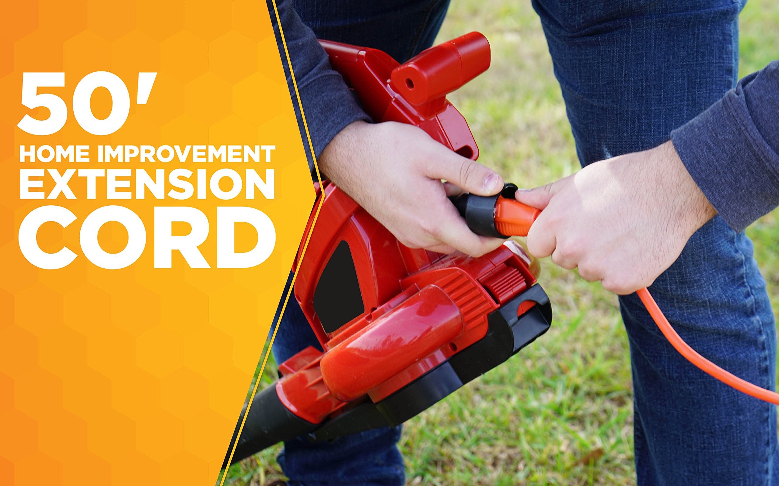 Woods 626 Ext Cord, 50-Feet, Orange