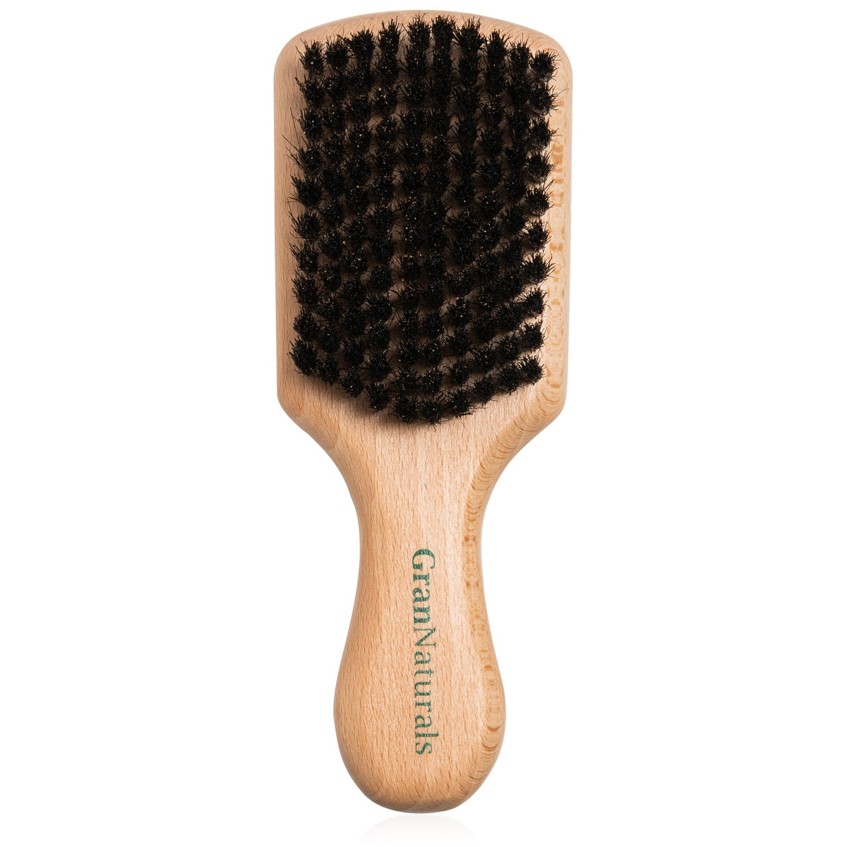 GranNaturals Soft Bristle Hair Brush - Boar Bristle Men's Hair Brush for Smoothing, Slick Back, Fades, Beards, 360 Waves to Style, Polish, & Lay Down Hair to Create a Sleek Hairstyle for Women & Men