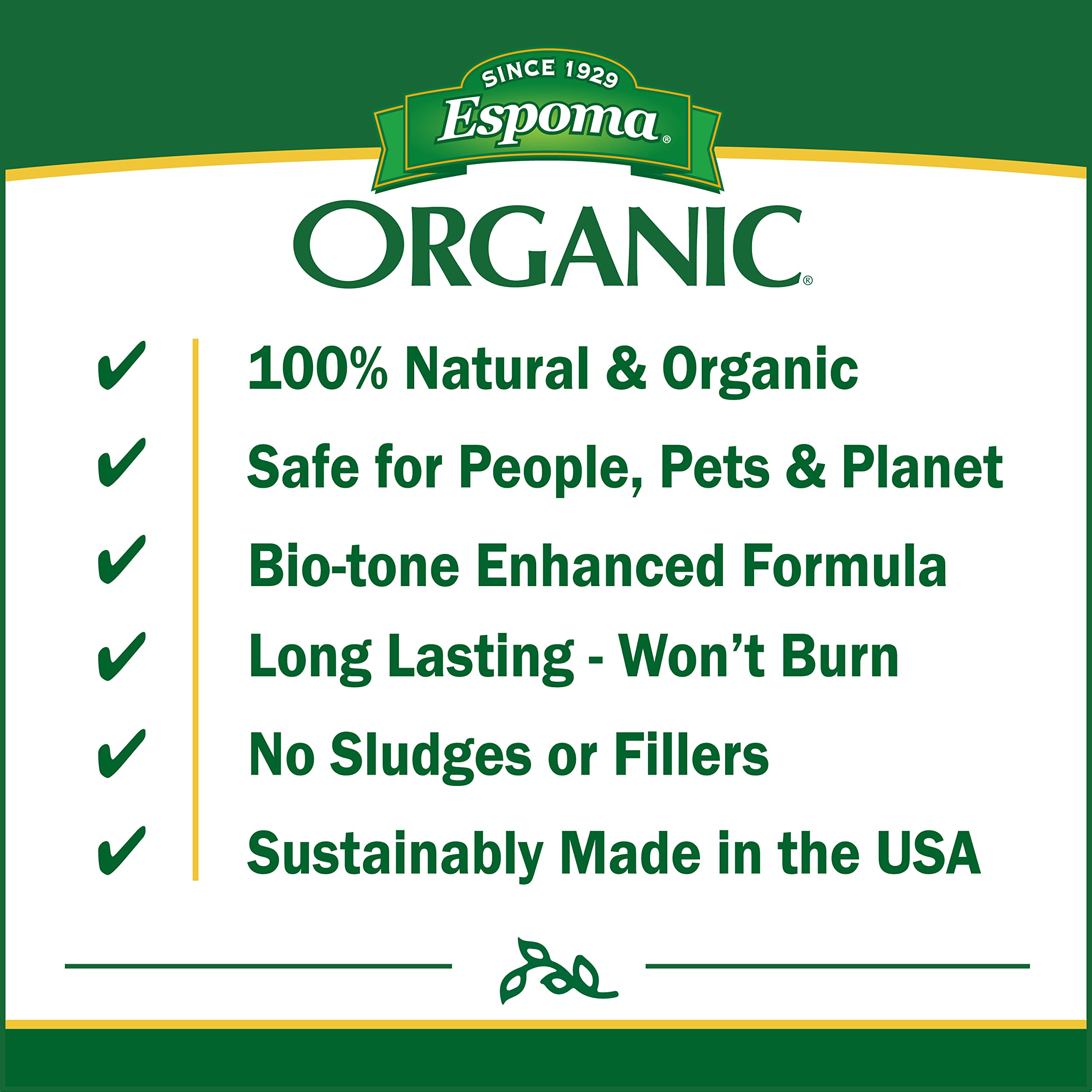 Espoma Organic Plant-Tone 5-3-3 Natural & Organic All Purpose Plant Food; 50 lb. Bag; The Original Organic Fertilizer for All Flowers, Vegetables, Trees, and Shrubs