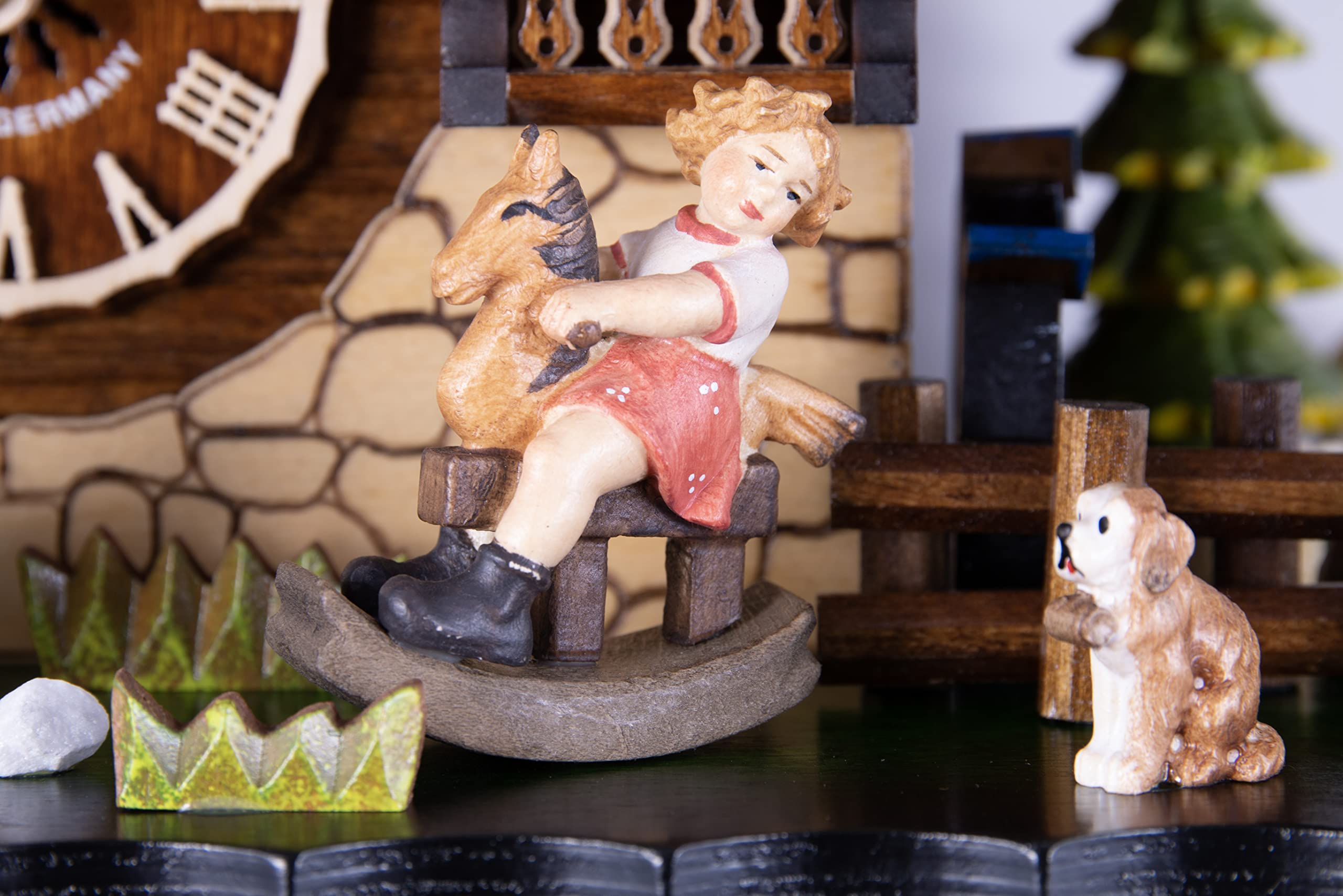 Cuckoo Palace Cuckoo Clock Deer Park Mill Station Chalet-Style 33cm Quartz-Movement