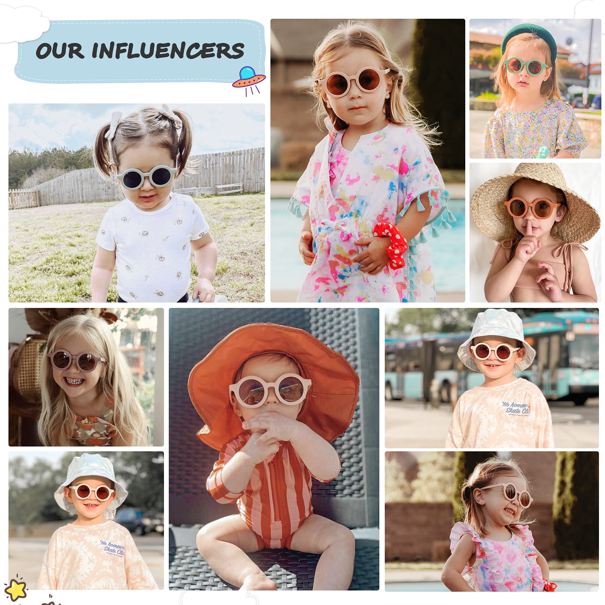 SOJOS Cute Round Polarized Sunglasses for Kids Girls Boys Vintage UV400 Protection Classic Children De Sol Gafas Beach Holiday SK5606 Yellow Tortoise