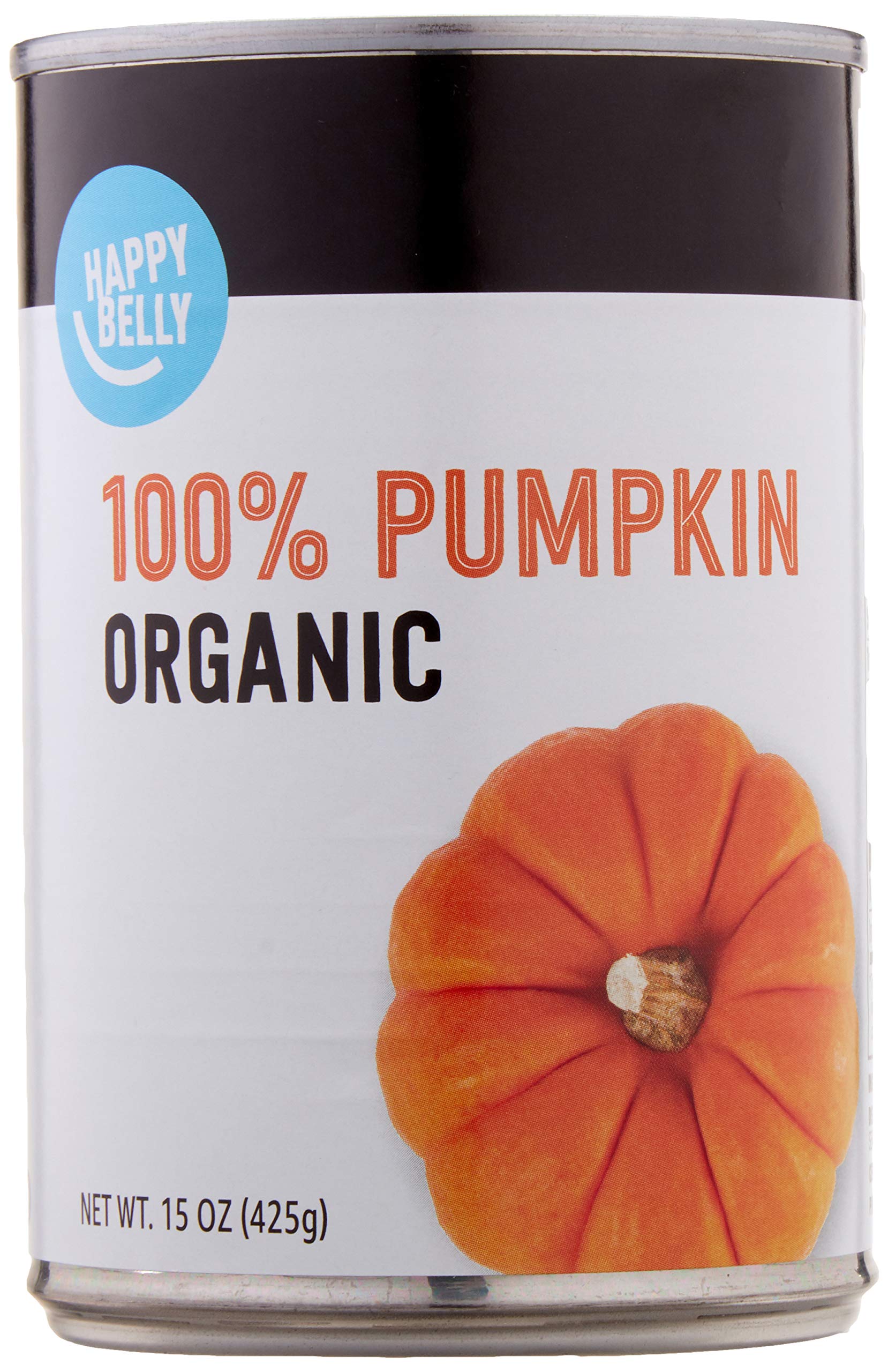 Amazon Brand – Happy Belly Organic 100% Pumpkin, 15 ounce (Pack of 12)