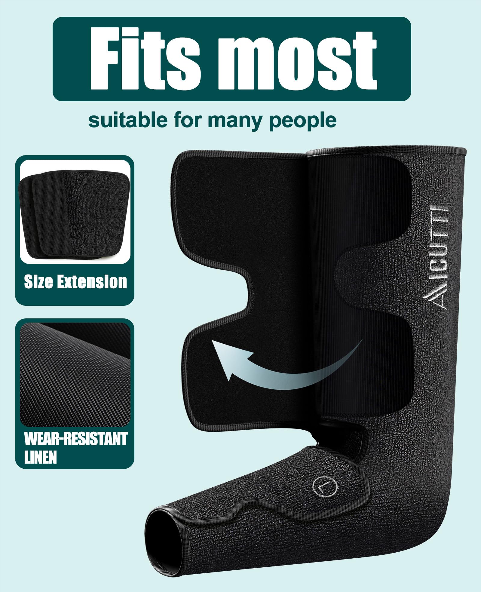 AICUTTI Professional Air Compression Leg and Foot Massager with Heat - Christmas & Birthday Gifts for Men & Women, Improved Circulation & Pain Relief, Ideal for Parents on Mother's Day & Father's Day