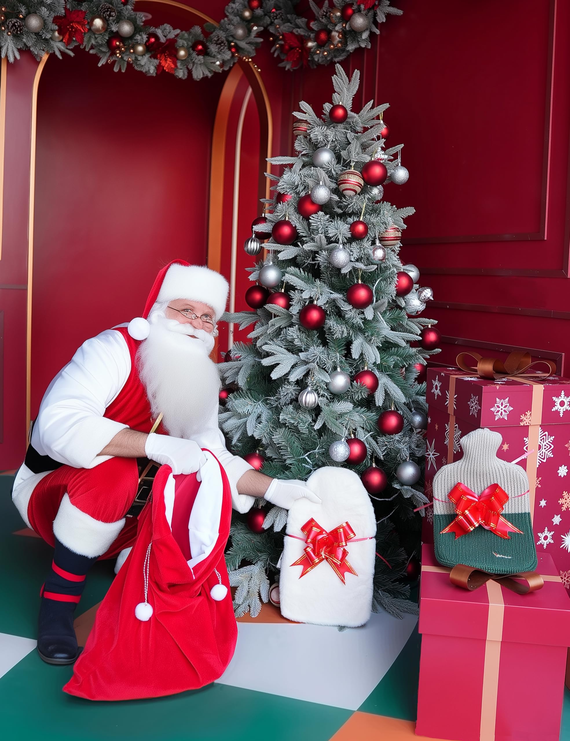 Peterpan 100 Fl Oz Rubber Hot Water Bottle with Faux Fleece Cover - BPA & Phthalate-Free, XXX-Large Hot Water Bag for Pain Relief, White