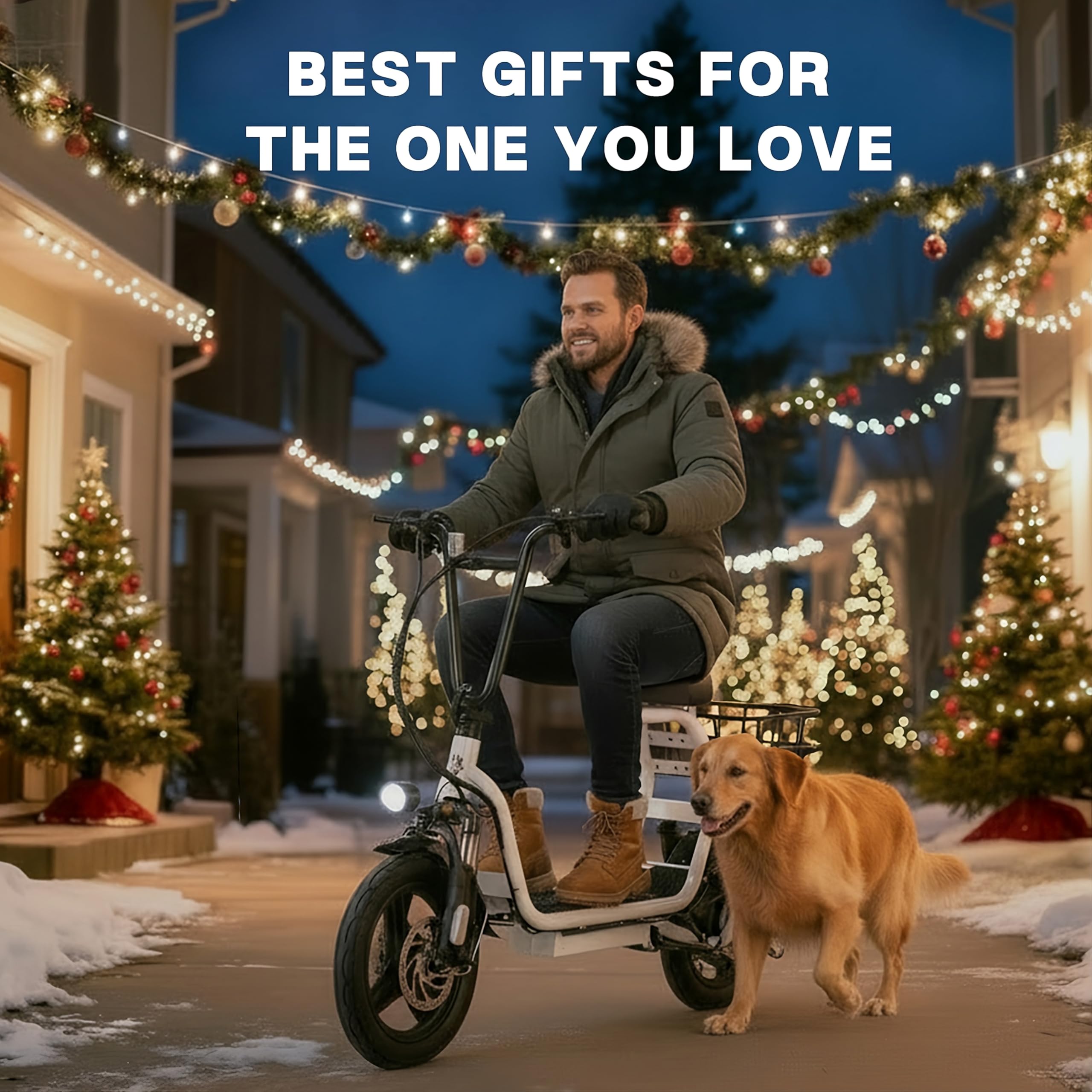 Caroma 819W Peak Electric Scooters for Adults, 14" Fat Tire, 375Wh Battery, 25 Miles Range, 20MPH Top Speed, Foldable Electric Scooter with Seat, Dual Shock Absorbing Electric Bike for Commuting,Blac