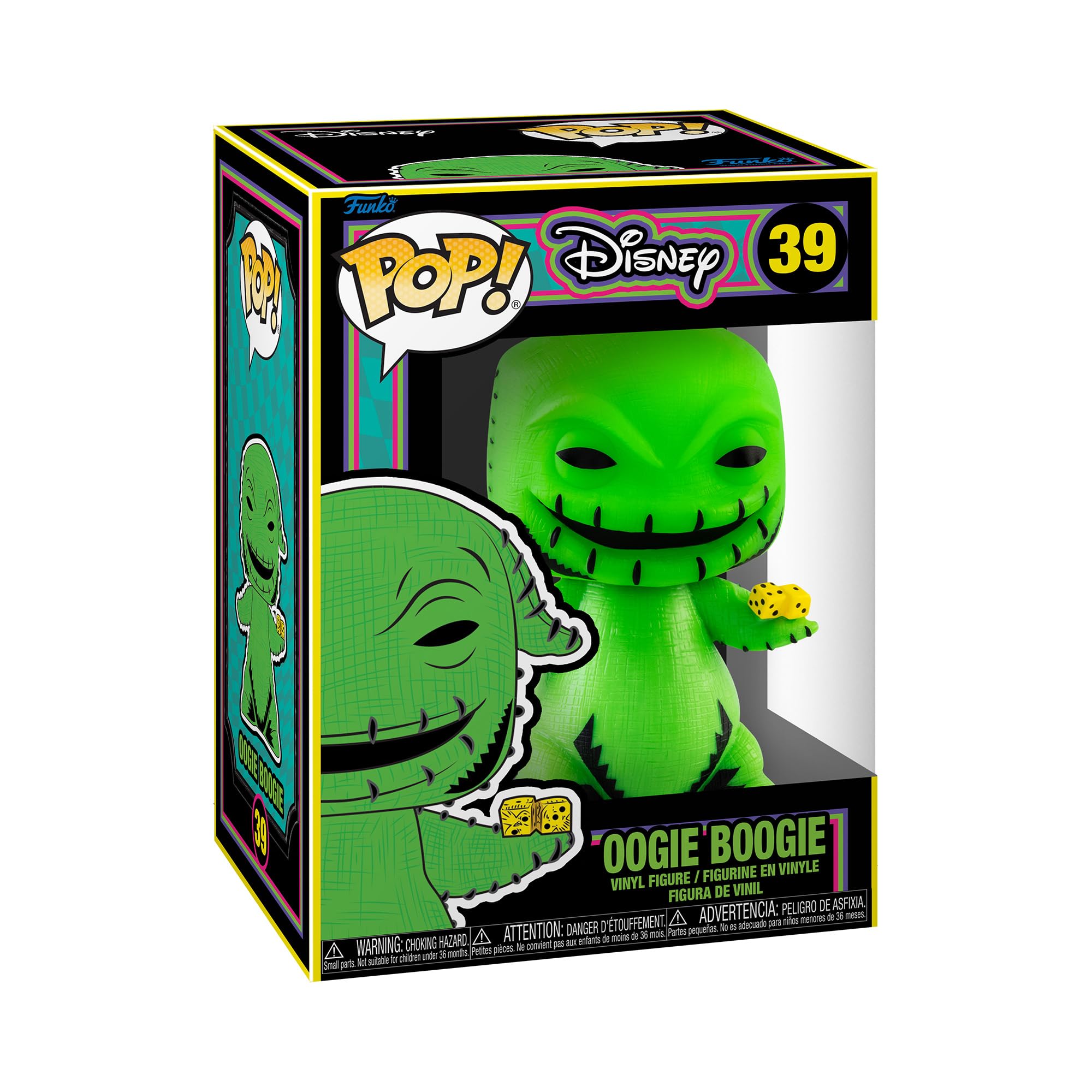 Funko Pop! Disney: The Nightmare Before Christmas - Oogie Boogie (Blacklight) - Collectable Vinyl Figure - Gift Idea - Official Merchandise - Disney Fans - Model Figure for Collectors and Display