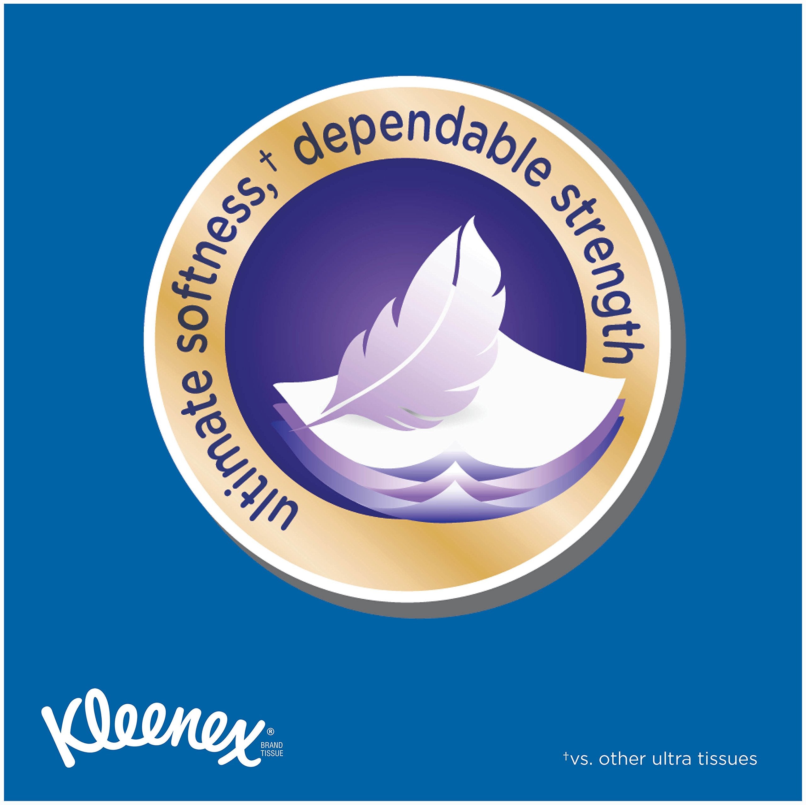 Kleenex Facial Tissue, Ultra Soft 75 Count (Pack of 4)