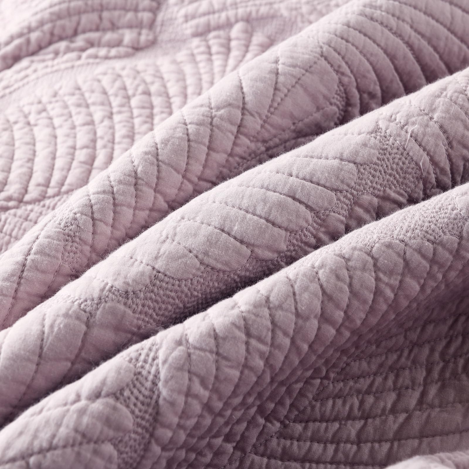 mixinni Purple Tropical Palm Tree King Size Quilt Set Soft Cotton Bedspread Coverlet Bed Cover,3-Piece Quilt Set Quilted Bedding Lightweight Coverlet Set -King Size