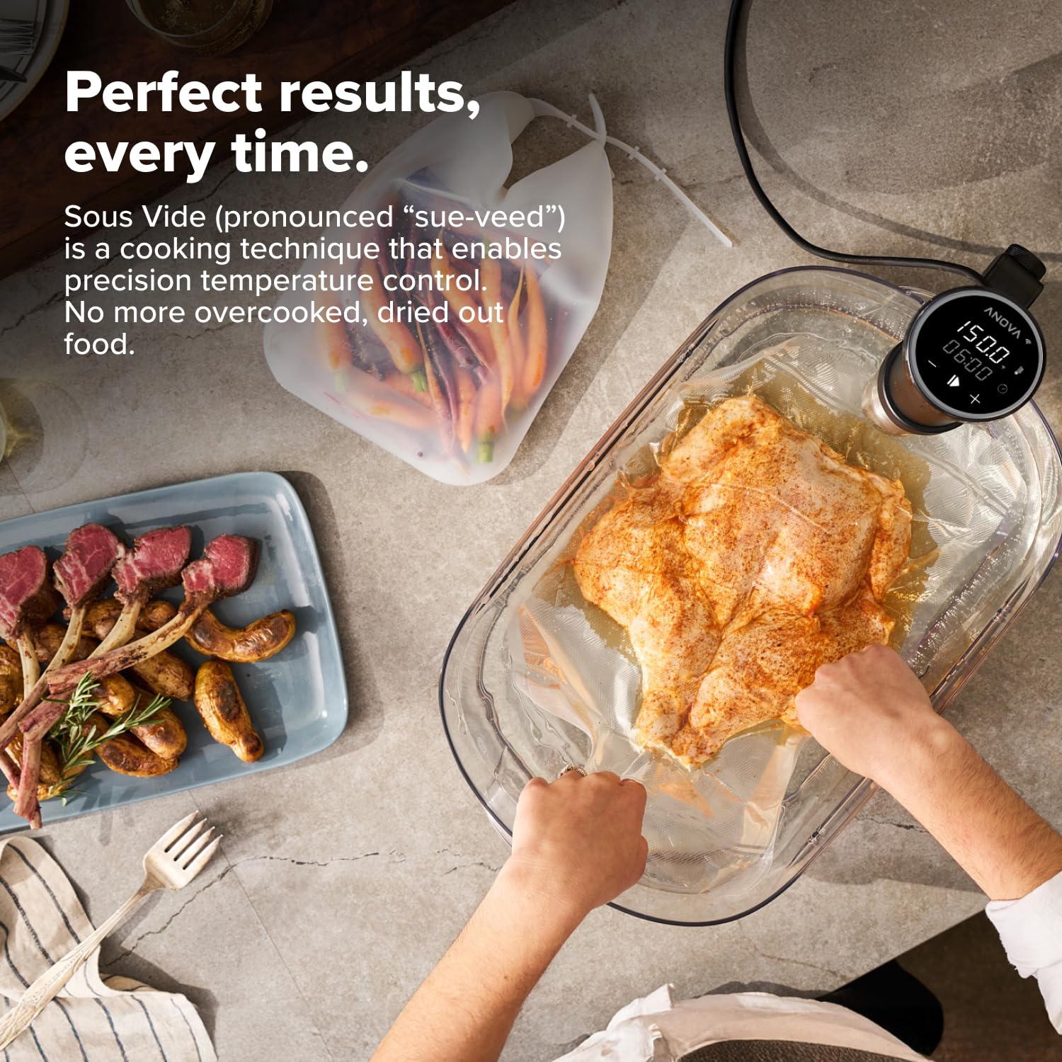 Anova Culinary Sous Vide Precision Cooker 3.0 (WiFi), 1100 Watts