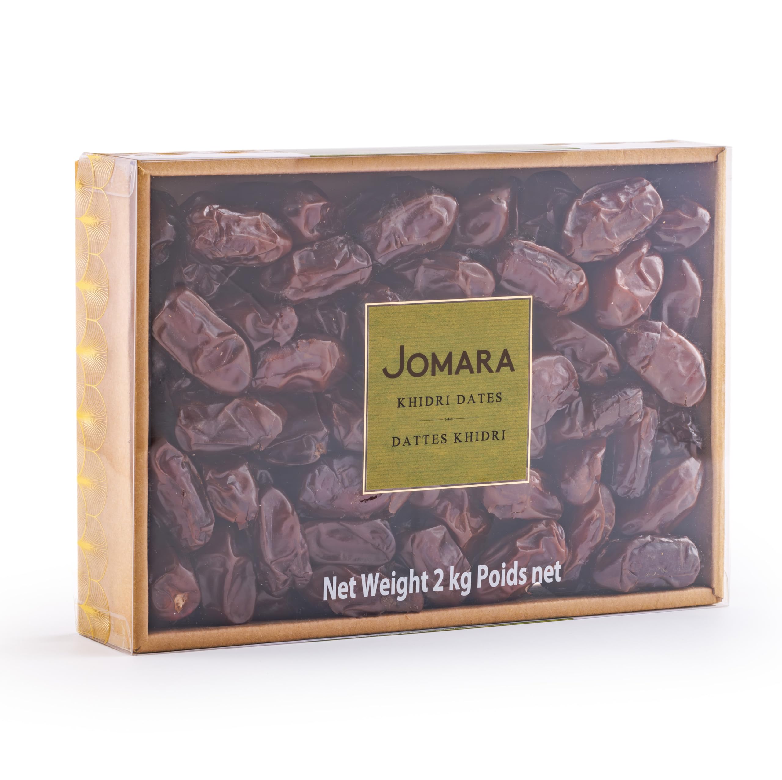 Jomara Khidri Whole Dates | 4.4 lbs | Natural Dried Dates | Healthy Snack | Natural Source of Fiber and Antioxidants | Vegan, Gluten Free, Paleo, Dairy Free