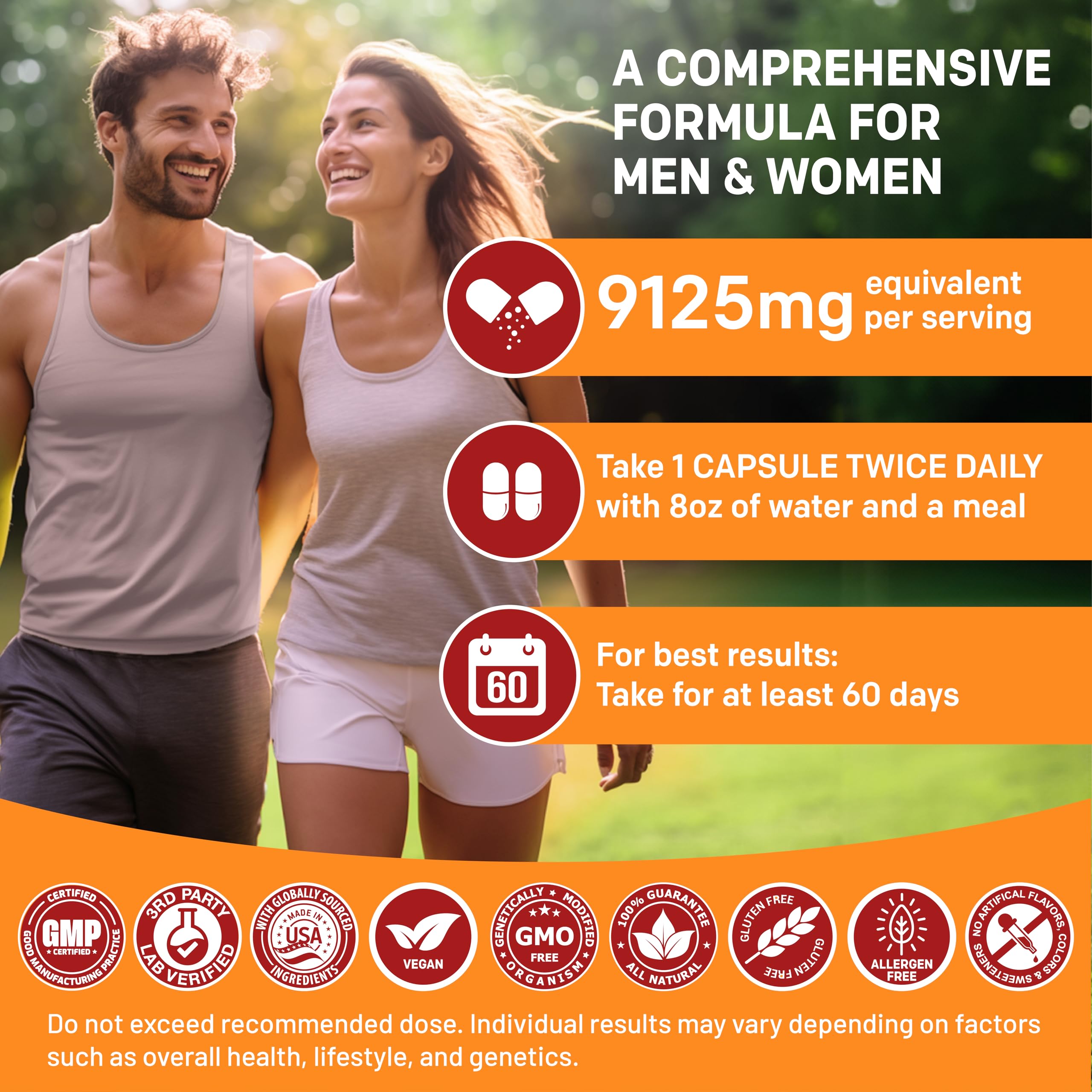 PrimeMD 19-in-1 Extra Strength Peruvian Maca Root Capsules - 9125 mg Ashwagandha Supplements with Fenugreek and Ginseng for Mood, Hormone and Performance Support (120 ct) (2-Pack)