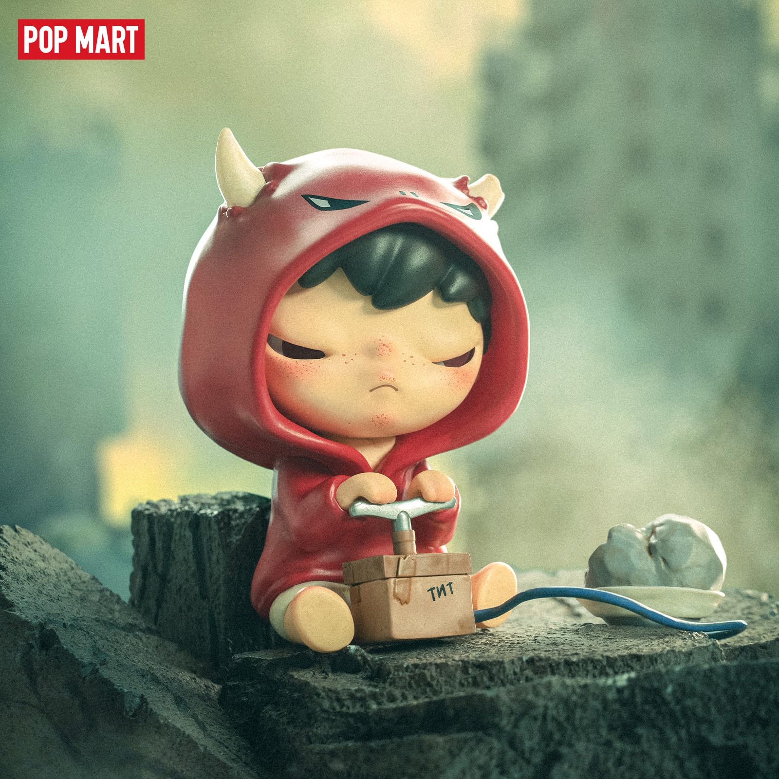 POP MART Hirono Mime Series Figures, Hirono Blind Box Figures, Random Design Action Figures Collectible Toys Home Decorations, Holiday Birthday Gifts for Girls and Boys, Single Box