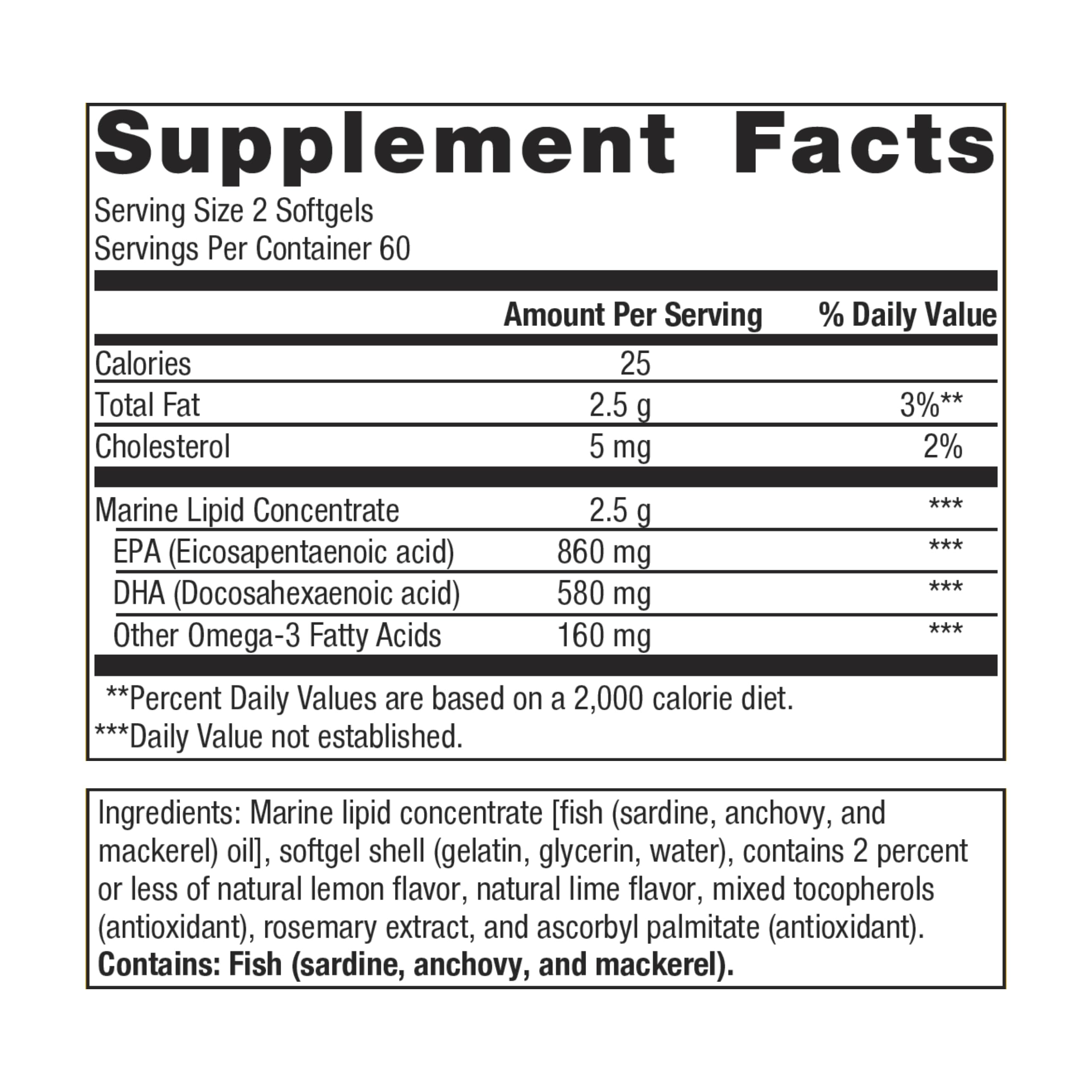 Metagenics OmegaGenics EPA-DHA 720- Omega-3 Fish Oil Supplement - for Heart Health, Musculoskeletal Health & Immune System Health* - with DHA & EPA - 120 Softgels