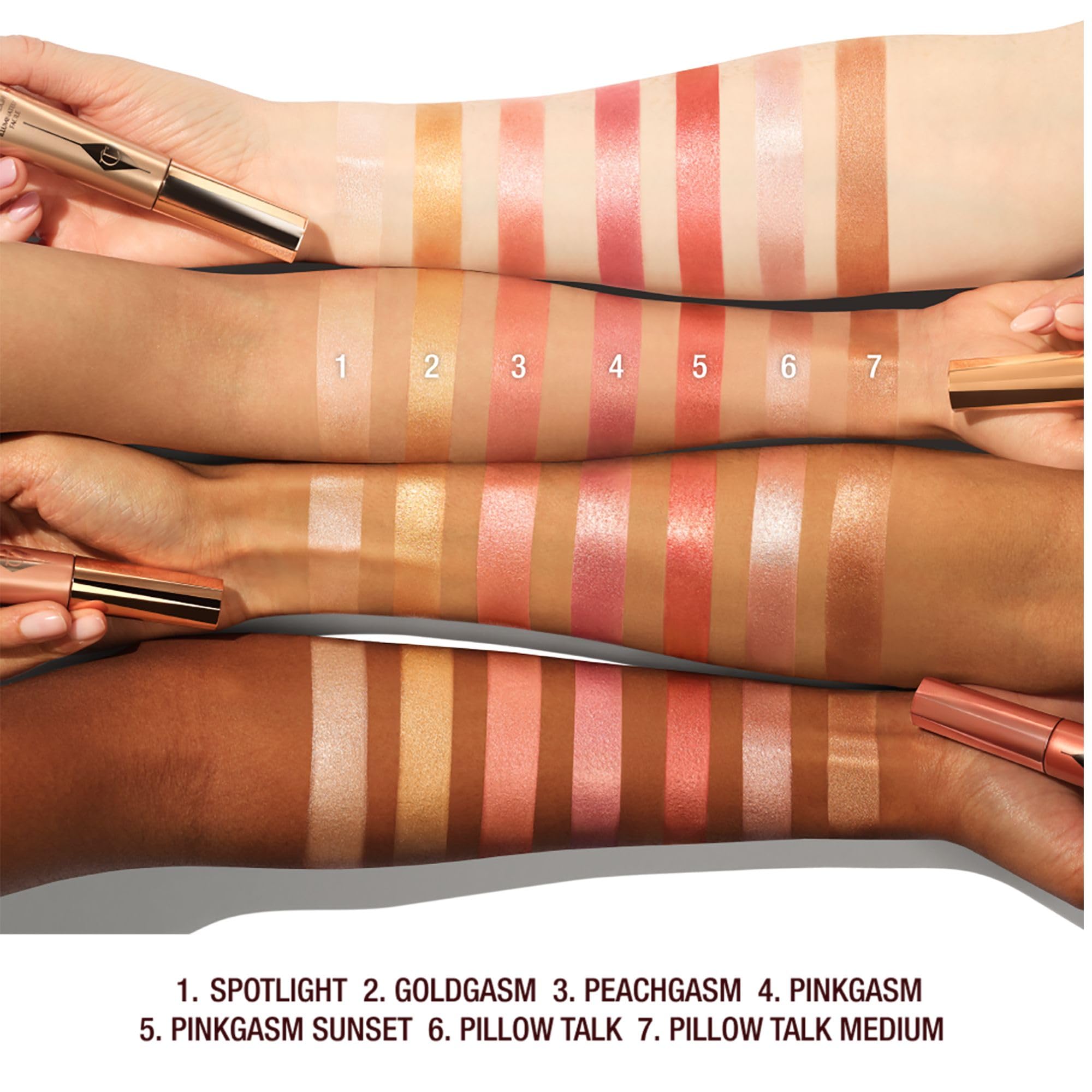 Charlotte Tilbury Glowgasm Beauty Light Wand Liquid Highlighter Makeup - Soft-Focus Pink Highlighter & Blush for Cheeks - Pearlescent, Weightless Radiant Finish - Pinkgasm