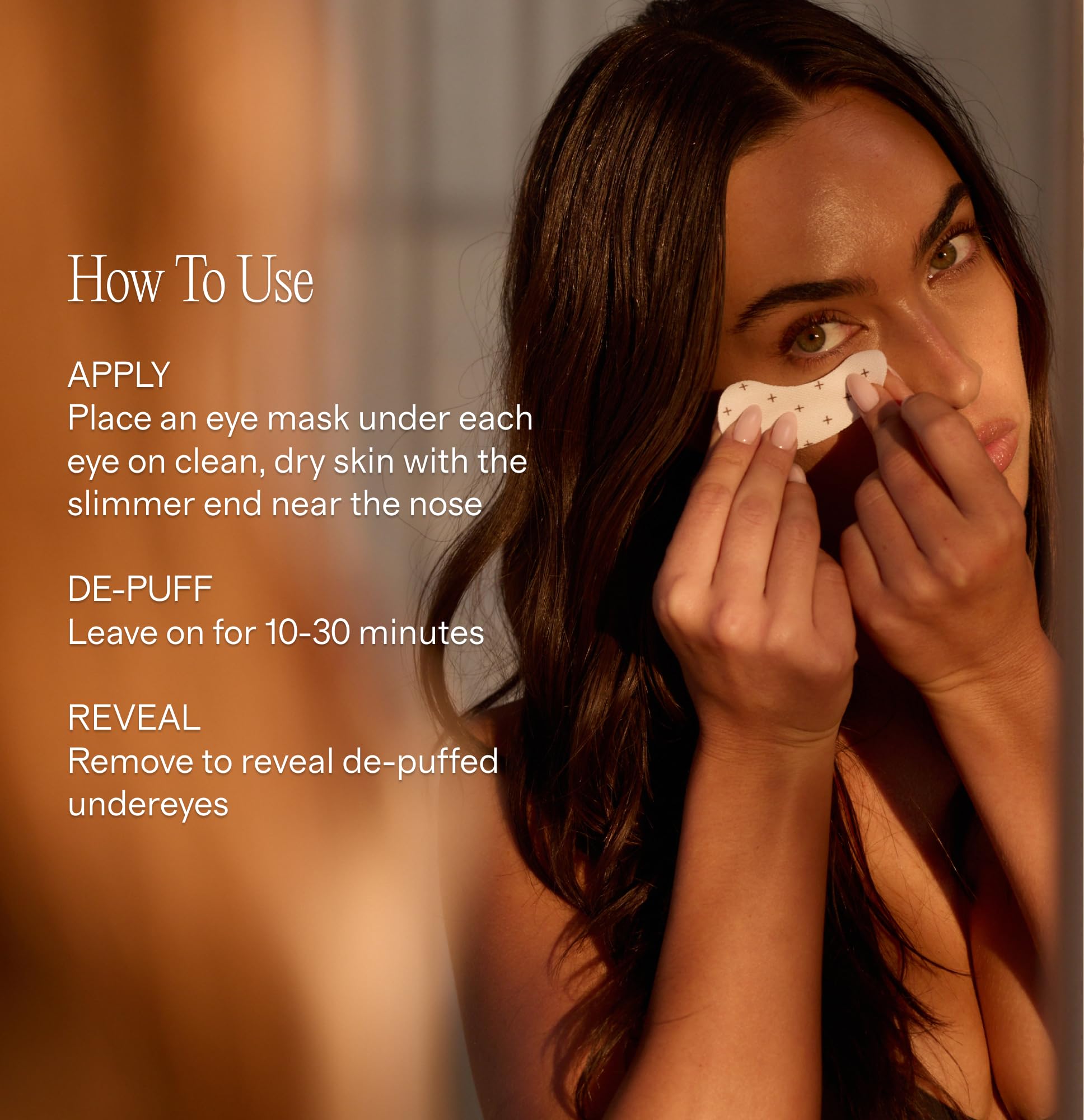 + Lux Unfiltered Iced Latte Cooling Under Eye Patches - Anti-Slip Caffeine Infused Korean Eye Mask - Reduces Puffiness, Brightens & Hydrates - Niacinamide & Hyaluronic Acid - Vegan - 10 Pairs