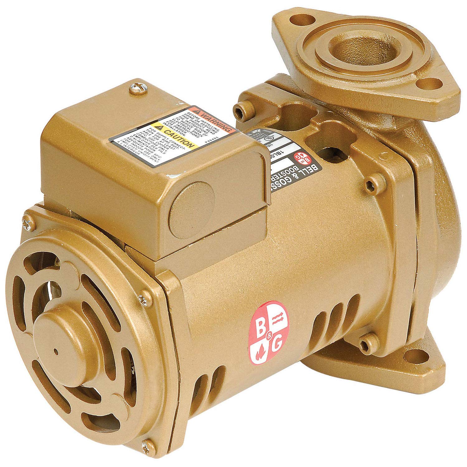 Bell & Gossett PL-36B Series Pl Maintenance-Free Circulator, Flange Connection, 1/6 hp, 115V, Lead-Free Bronze
