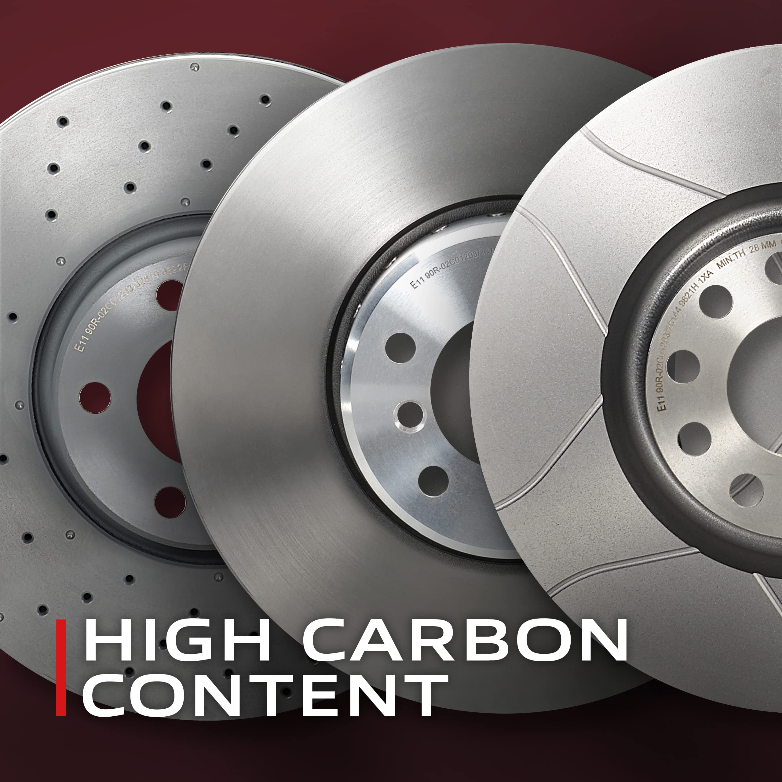 Brembo 09.C829.11 UV Coated Pillar Vented drilled Brake Rotor SUBARU OE# 26700VA010