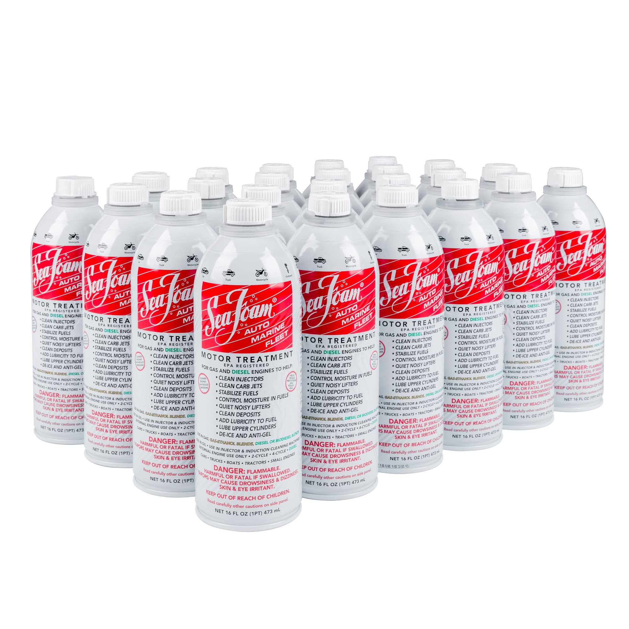 Sea Foam SF16 Motor Treatment, 16 Fl Oz, 24 Pack