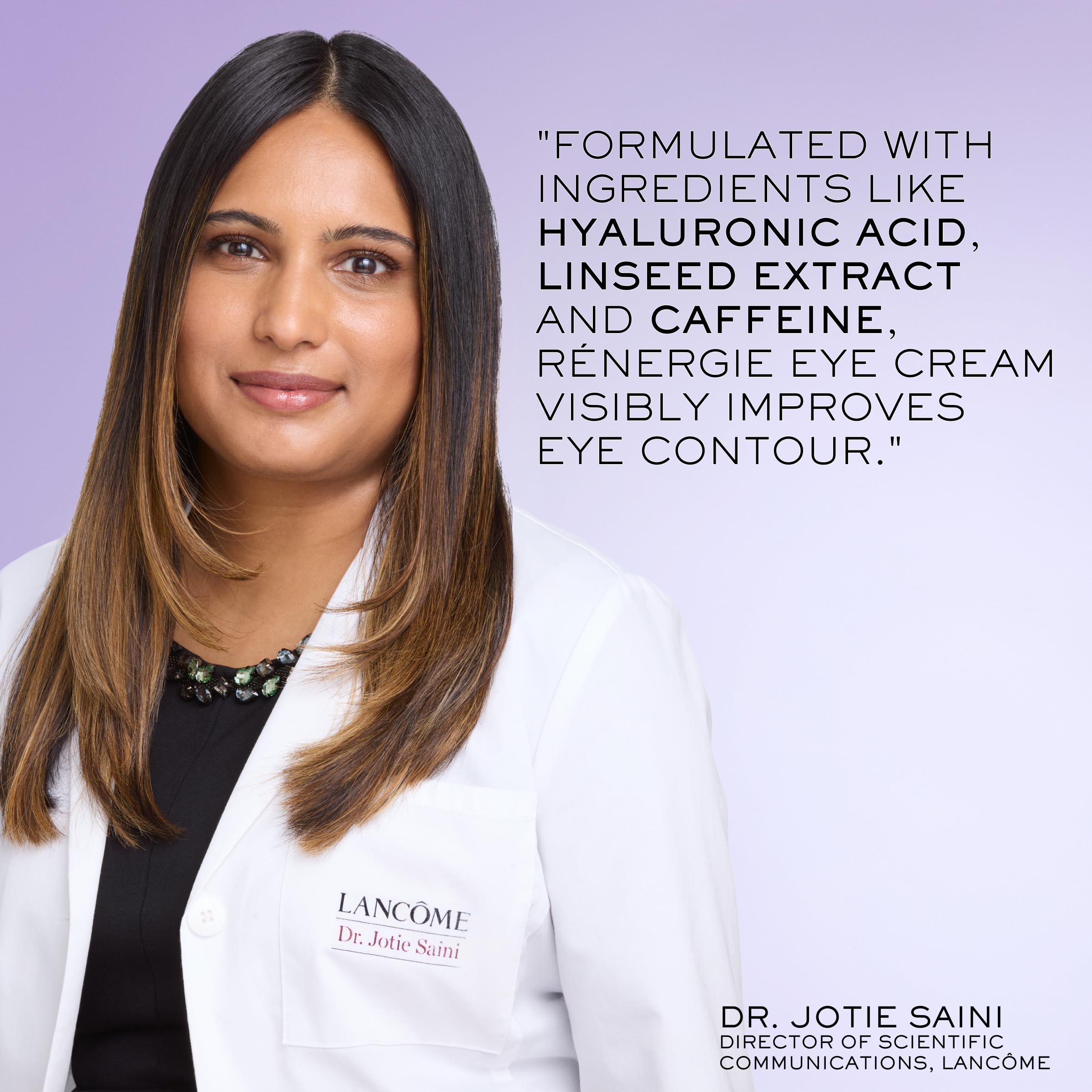 Lancôme Rénergie Lift Multi-Action Eye Cream with Hyaluronic Acid, Caffeine & Linseed Extract - Hydrating, Dark Circle Reducer, De-Puffing Eye Bag Treatment - 0.67 Fl. Oz