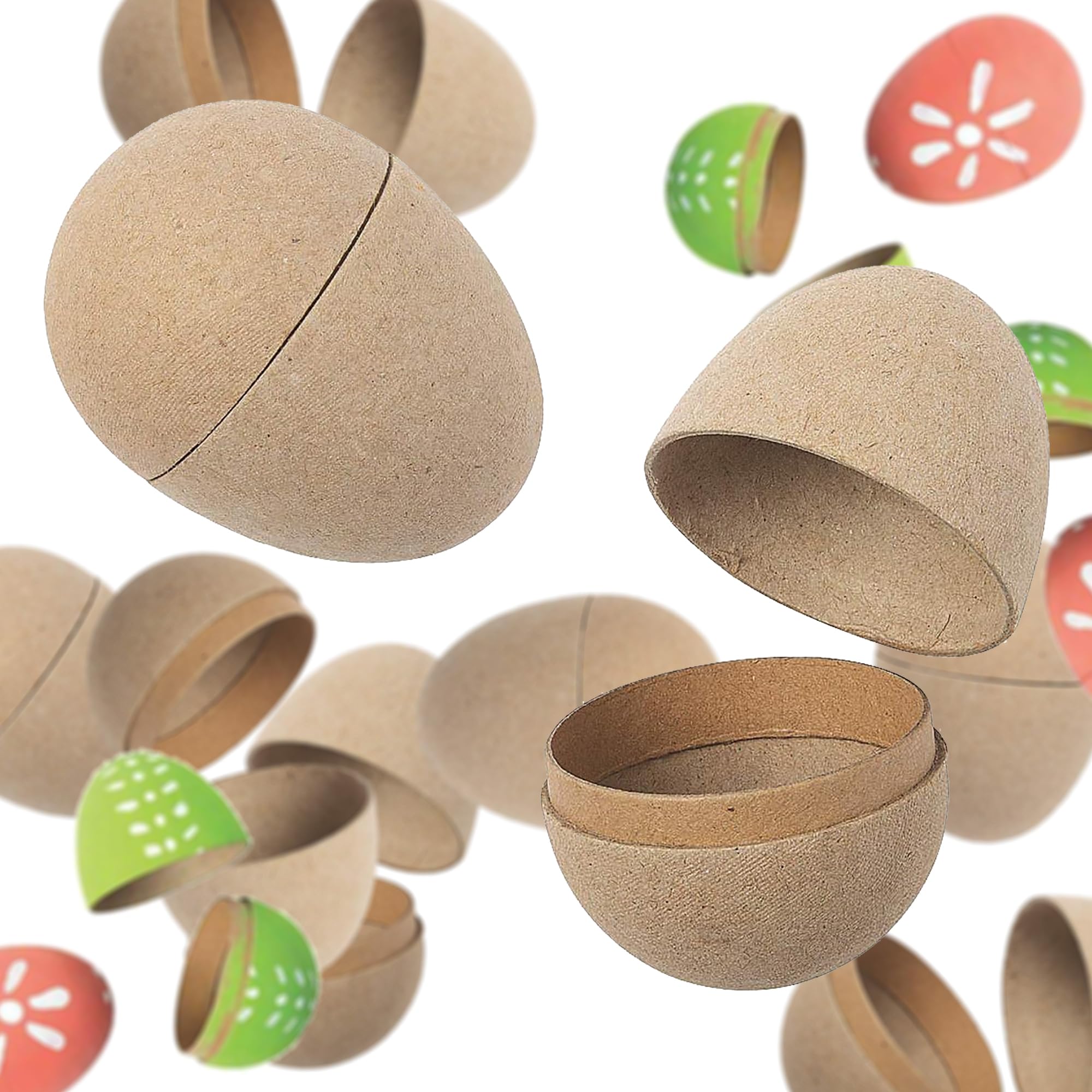 Fun Express DIY Easter Eggs - 12 Eggs - Paper Mache - Great for Easter Egg Decorating Alternatives and Home Decor, Crafts, School and Church Activities