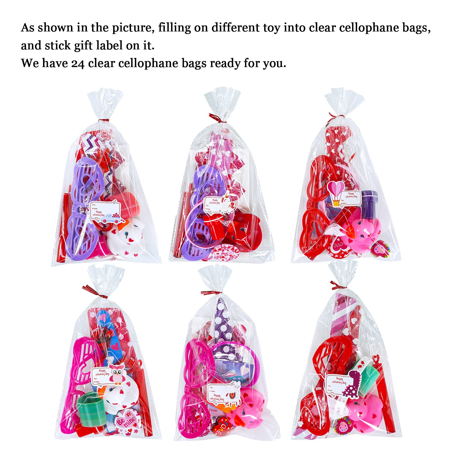 Winlyn 112 Pcs Valentine's Day Stationery Toy Assortment Set Valentine Goodie Bags Stuffers Valentine Rewards Prizes Bulk for Kids Students Valentine Party Favors Treats School Classroom Gift Exchange