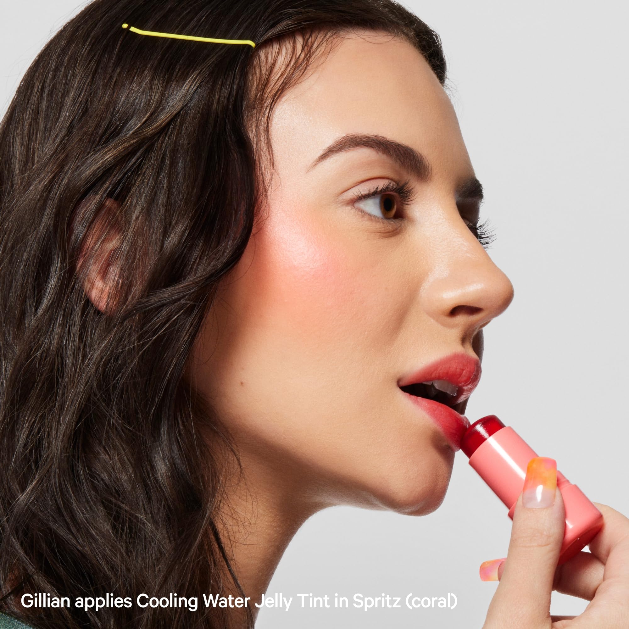 Milk Makeup Cooling Water Jelly Tint, Spritz (Coral) - 0.17 oz - Sheer Lip & Cheek Stain - Buildable Watercolor Finish - 1,000+ Swipes Per Stick - Vegan, Cruelty Free