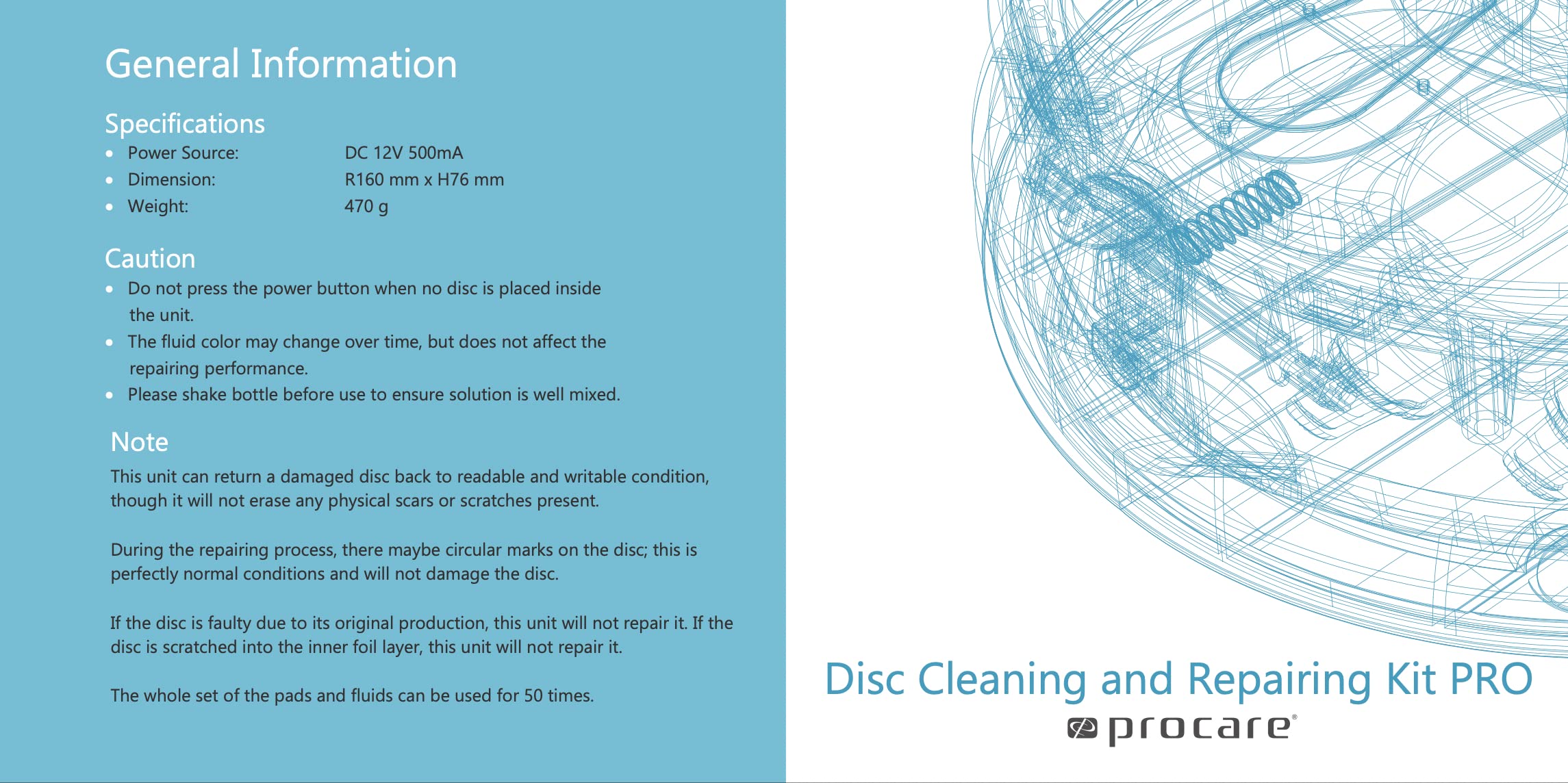 ProcareSelect Disc Cleaning and Repairing Kit PRO