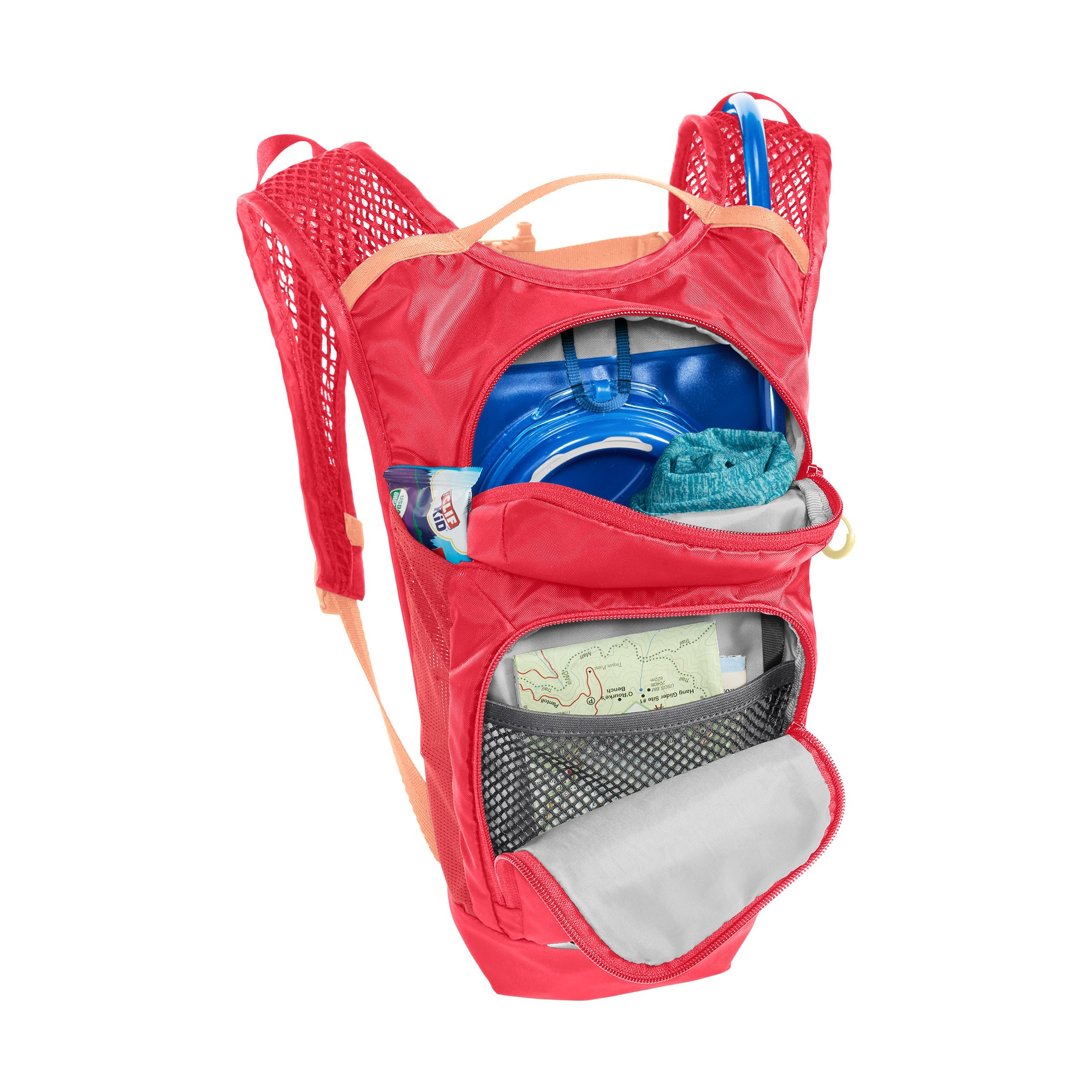 CamelBak Mini M.U.L.E. Kids Hydration Backpack for Hiking and Biking - 50oz, Pink/Flowers