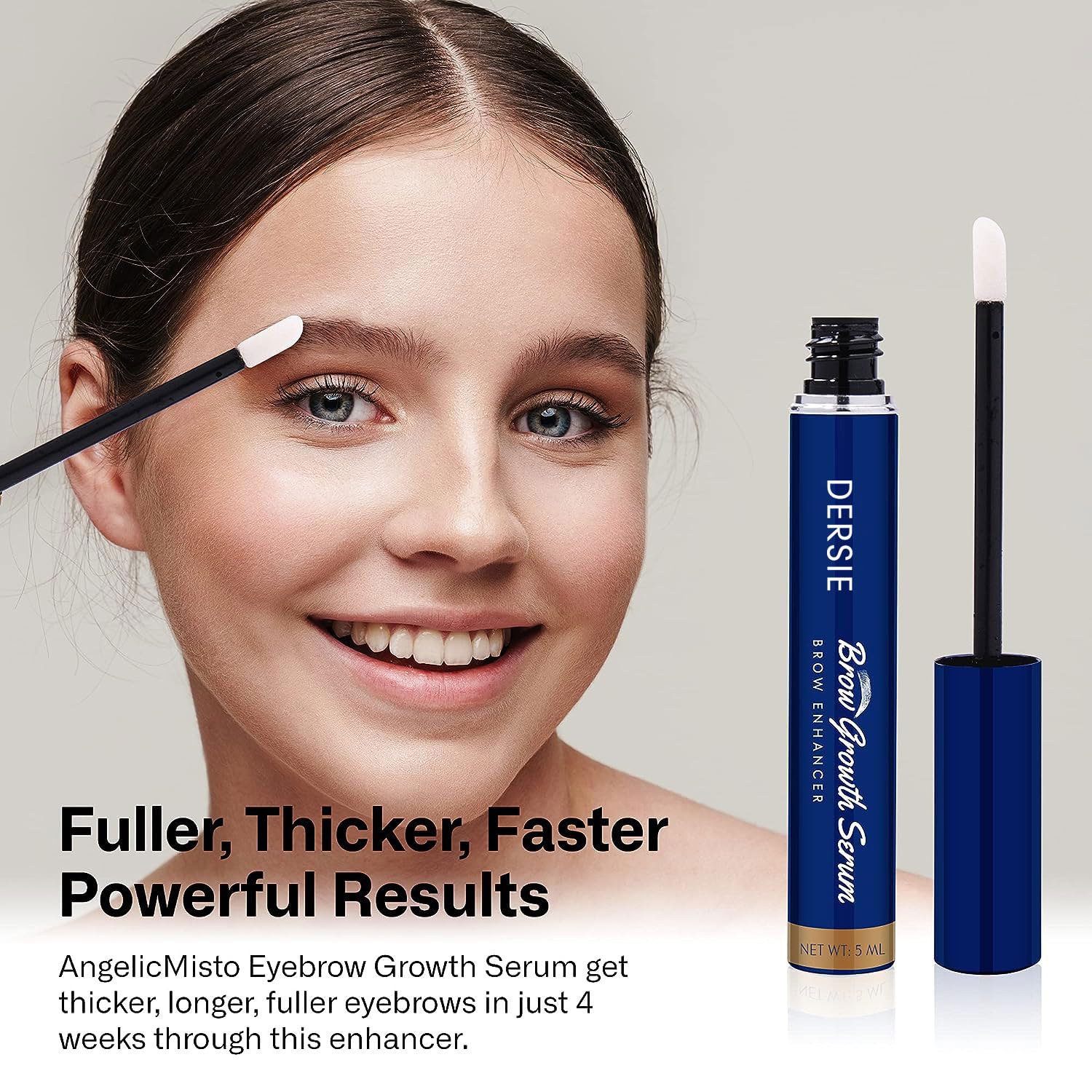 Rapid Brow Growth Serum for Thicker Brows in 4 Weeks, 6-Month Supply