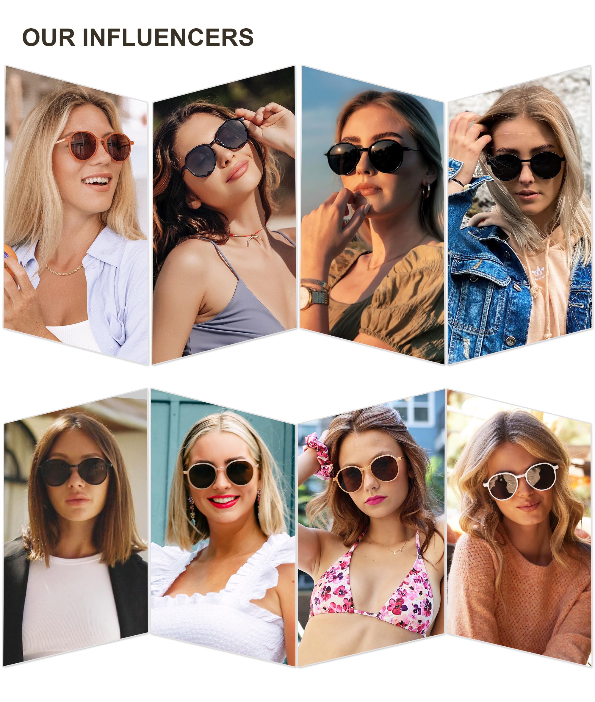 SOJOS Trendy Designer Hexagon Round Sunglasses for Women Fashion Big Shades Geometric Women Sunglasses SJ2181, Tortoise Frame/Dark Green Lens
