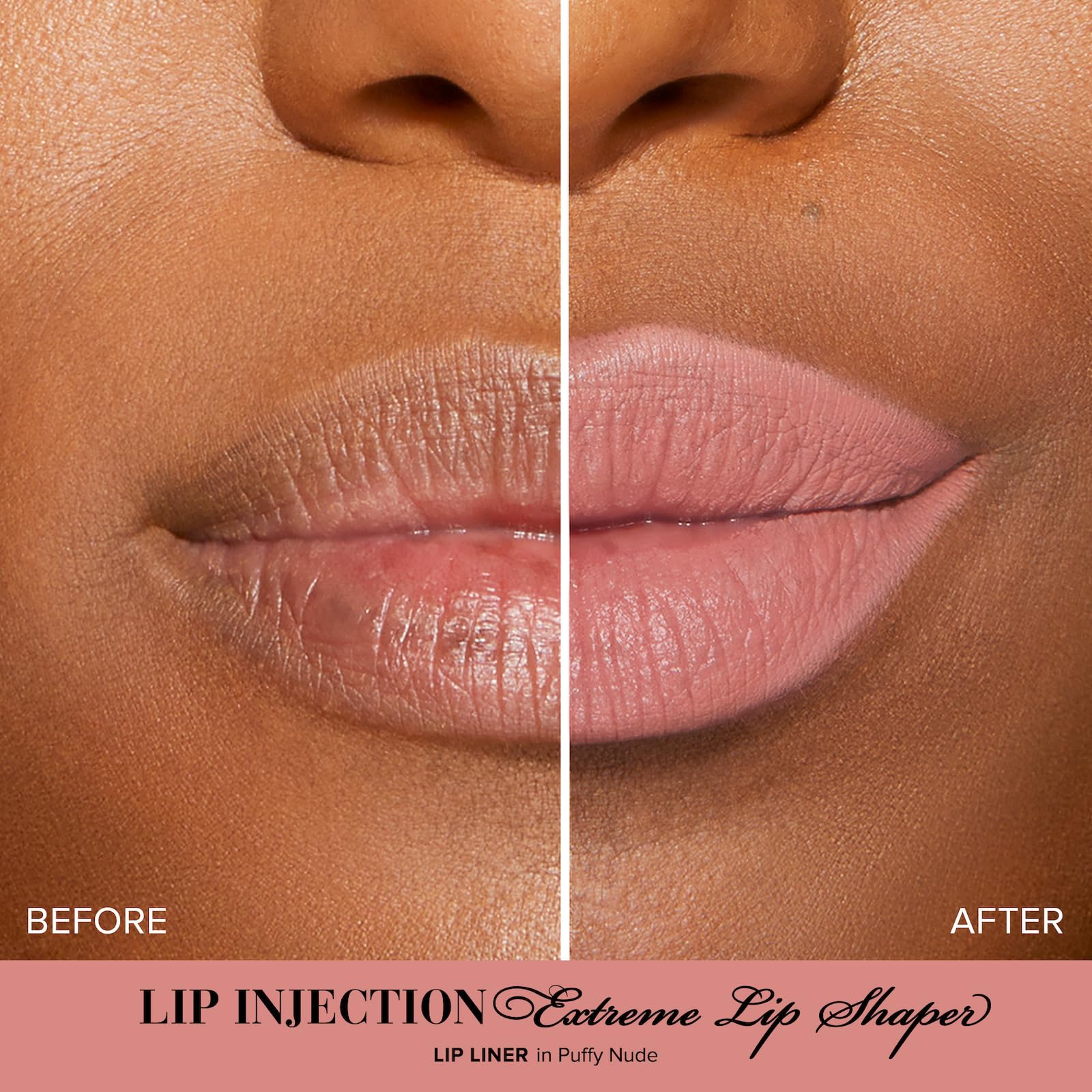 Too Faced Lip Injection Extreme Lip Shaper Plumping Lip Liner, Puffy Nude, 0.01 Ounce