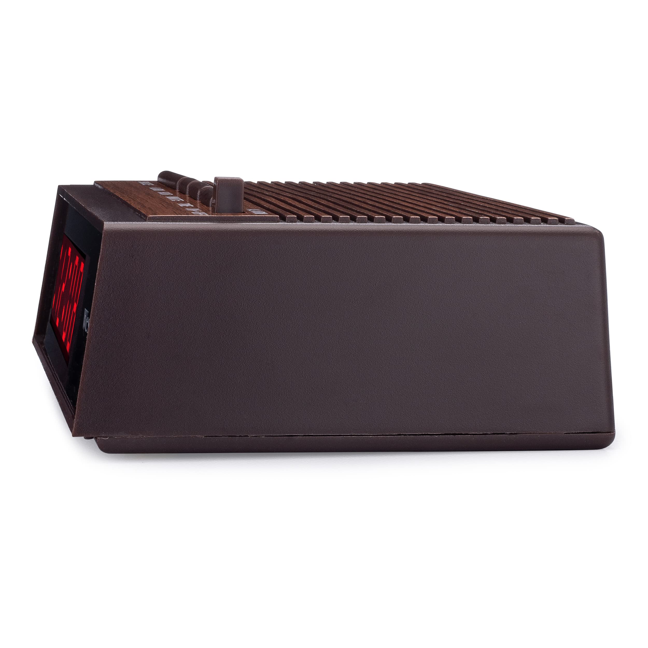Westclox Retro Wood Style Easy To Read Super Bright Small Night Table Ascending Alarm Clock 22690.