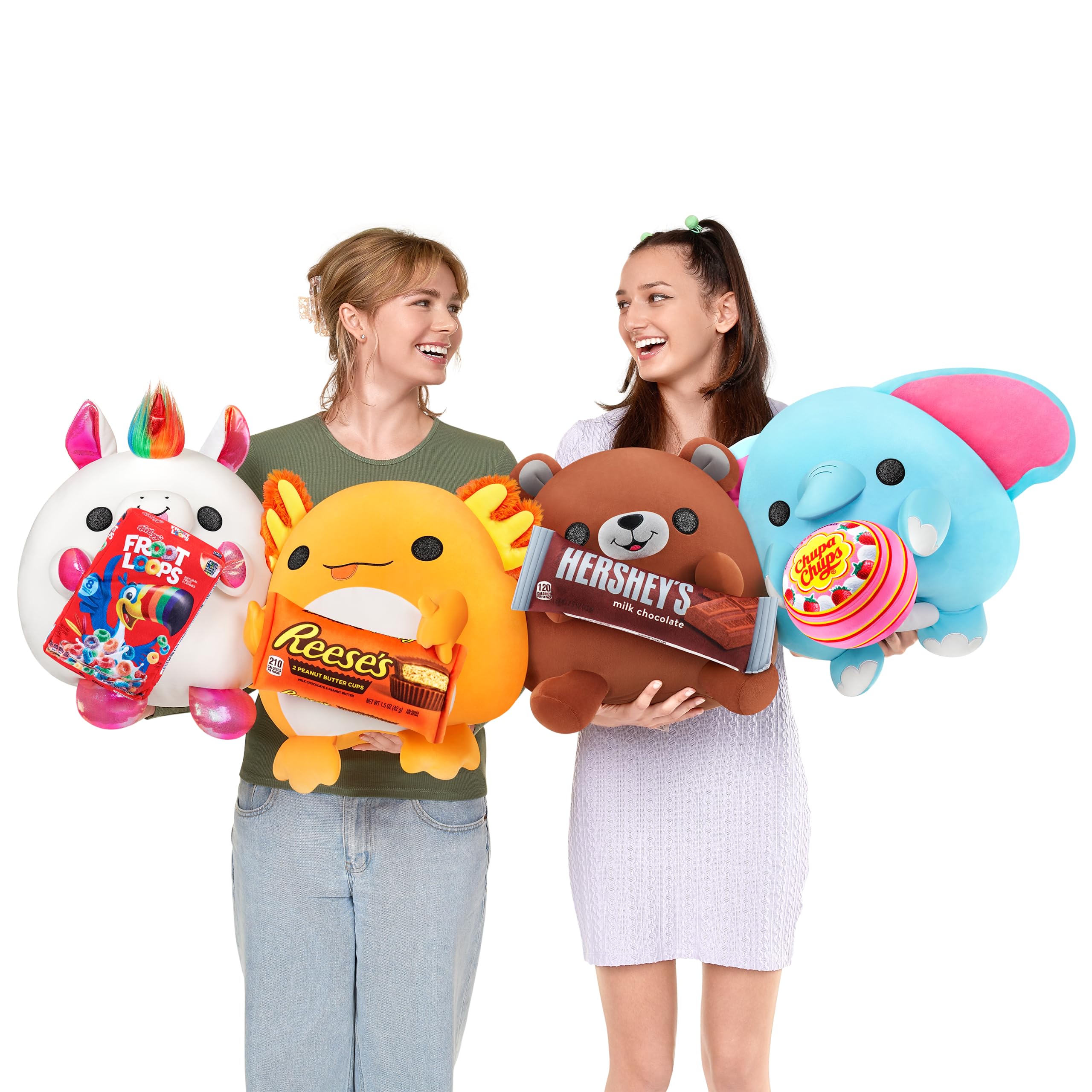 ZURU Snackles (Cinnabon Bunny Super Sized 14 inch Plush by ZURU, Ultra Soft Plush, Collectible Plush with Real Licensed Brands, Stuffed Animal