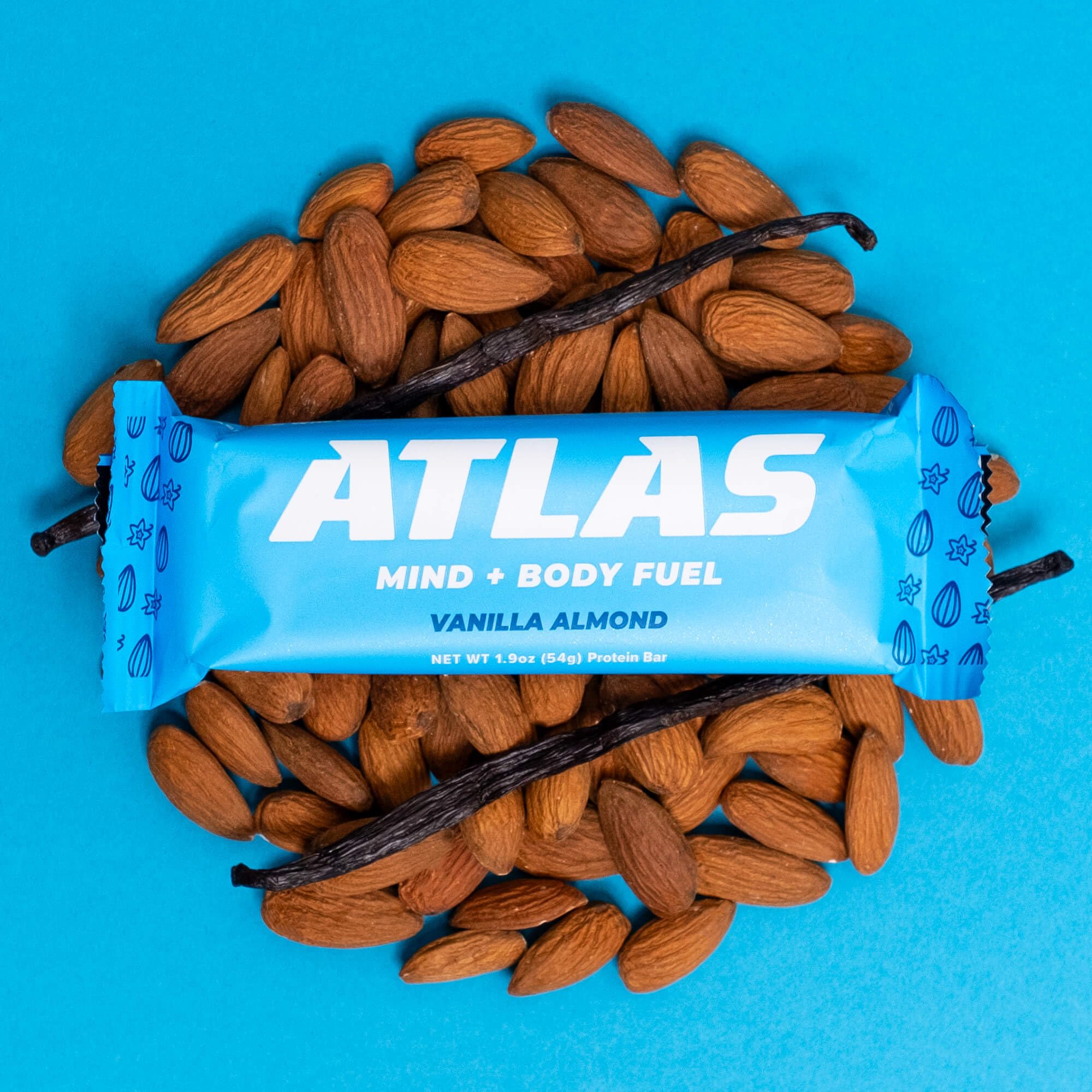 Atlas Protein Bar, 20g Protein, 1g Sugar, Clean Ingredients, Gluten Free (Whey Variety, 12 Count (Pack of 1))