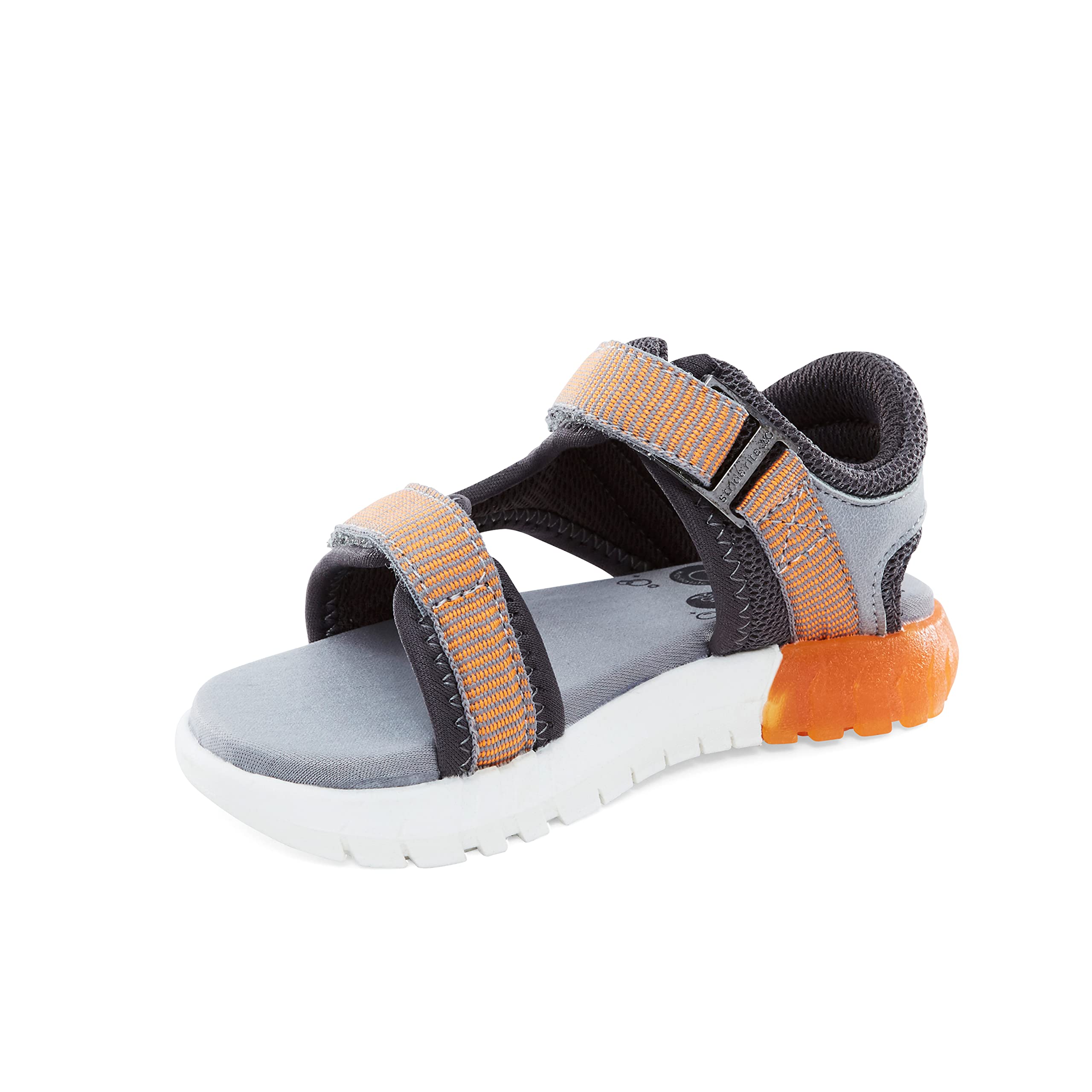 Stride Rite 360 Boys Vinnie Light Up Sandal, Orange, 8 Toddler