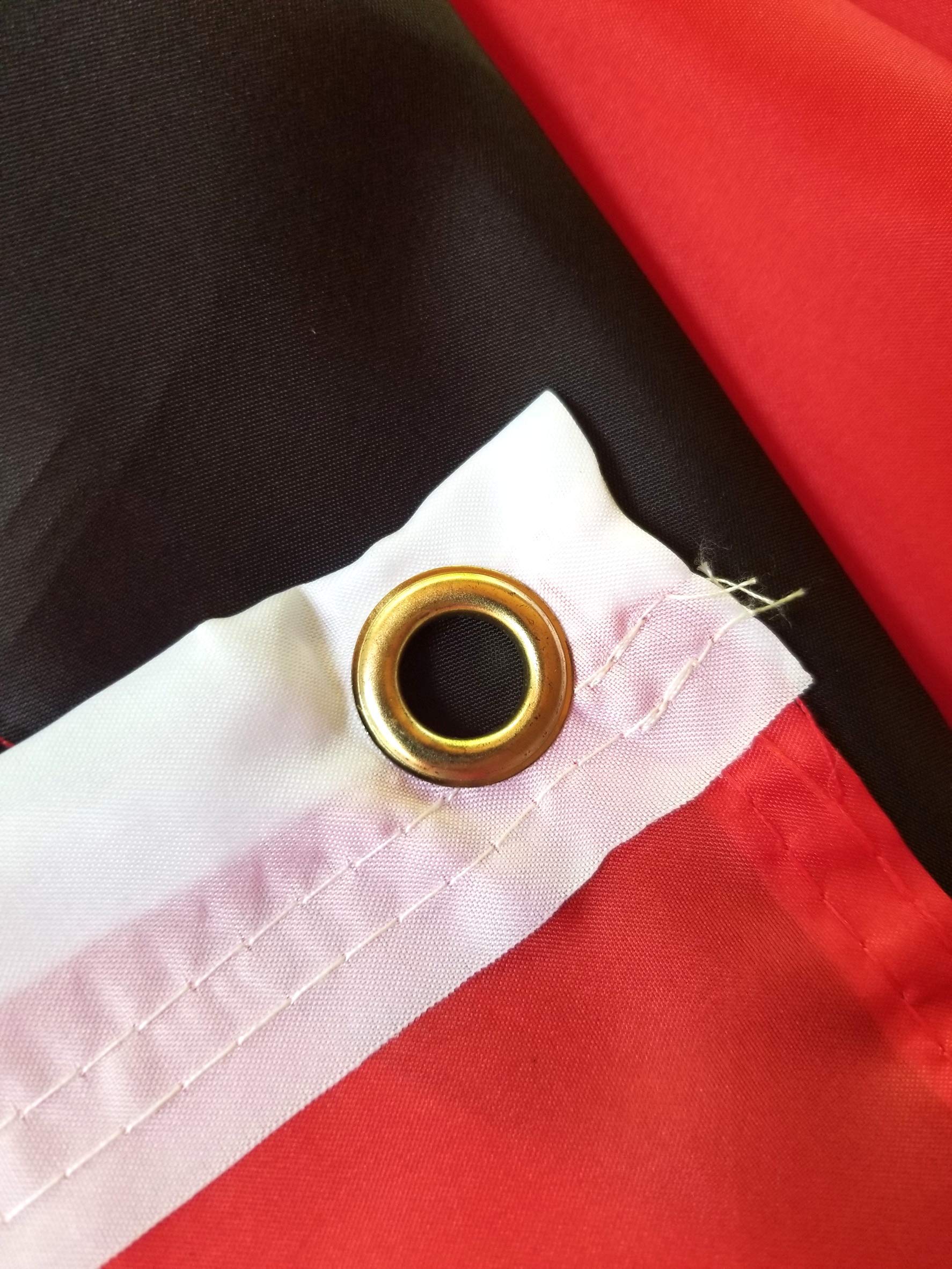3x5 Trinidad and Tobago Flag with 100% Polyester Fabric, Double Stitched Edges, and Two Brass Grommets, 3x5 Flag of Trinidad and Tobago