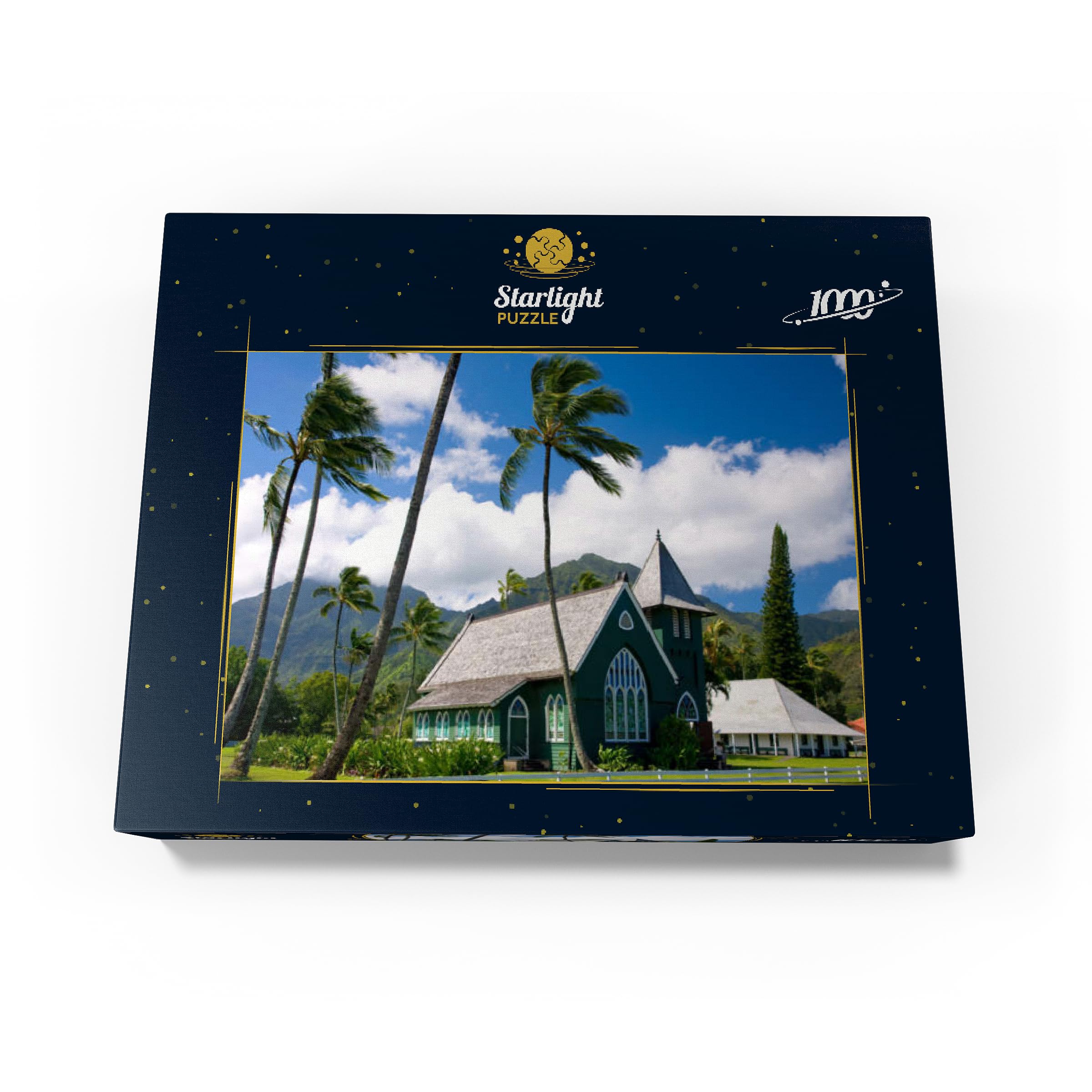 MyPuzzle Waioli Huiia Church, Hanalei, Kauai Island, Hawaii, USA - Premium 1000 Piece Jigsaw Puzzle for Adults